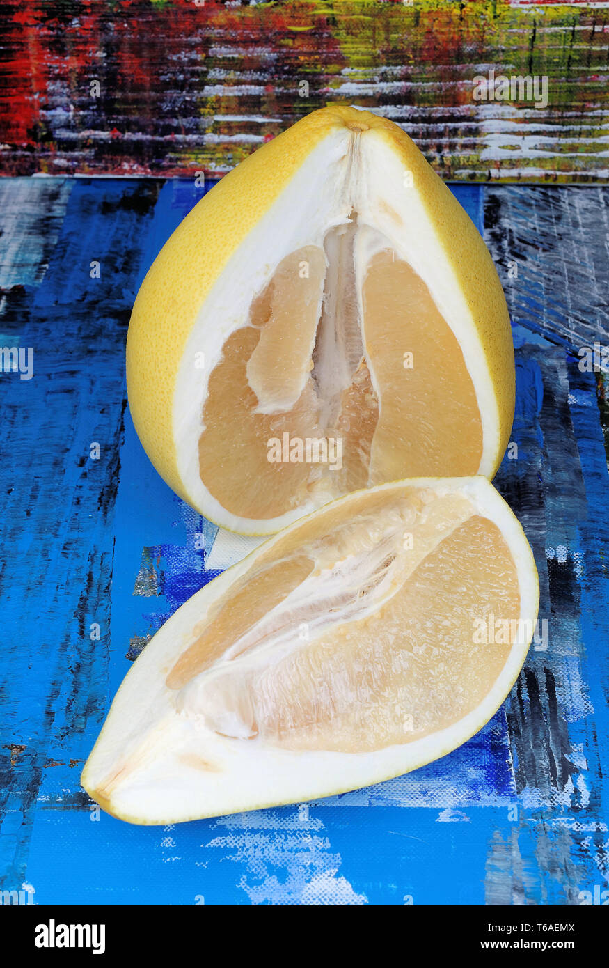 Honey pomelo (Citrus maxima, Citrus grandis Stock Photo Alamy