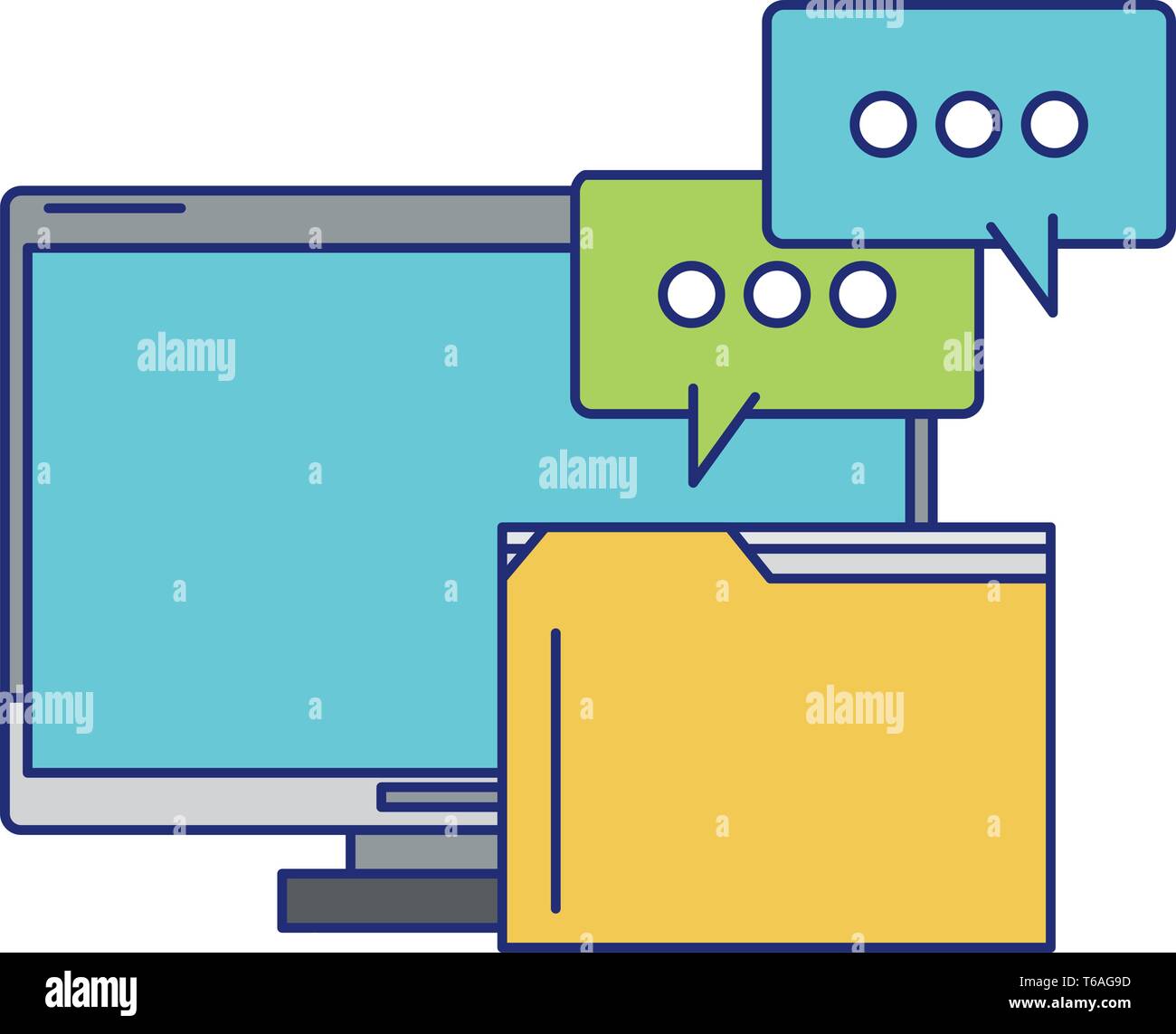 Documents folder speech bubble hi-res stock photography and images - Alamy