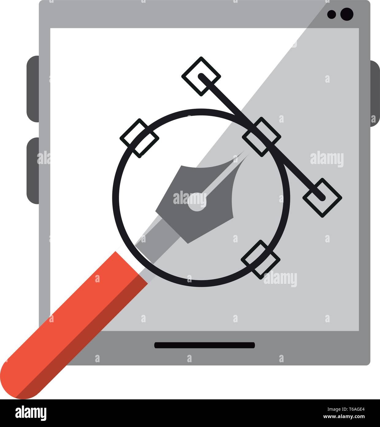 Engineer device design tablet Stock Vector Images - Alamy