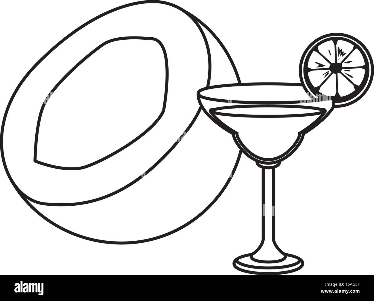 Melon liquor Stock Vector Images - Alamy