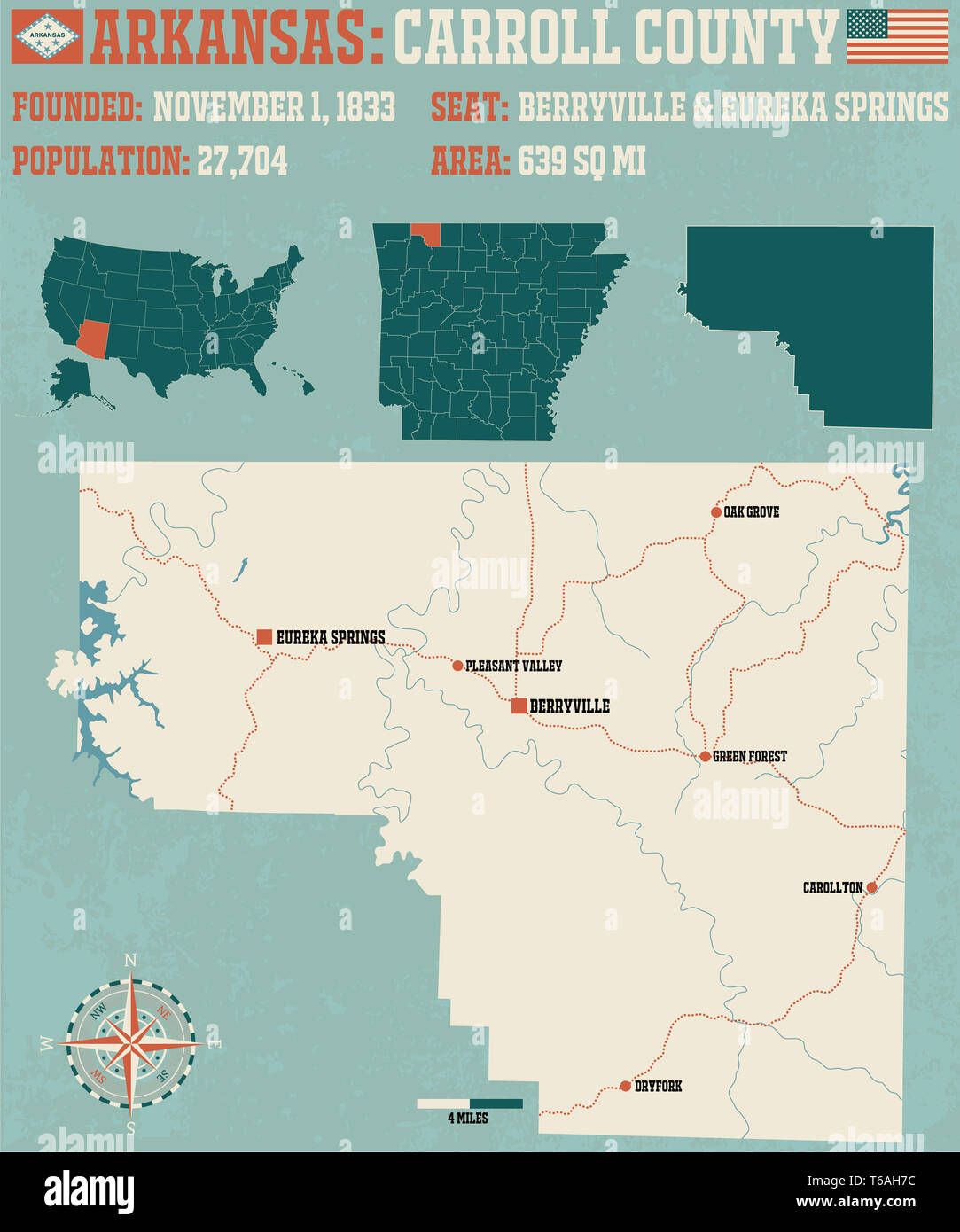 Arkansas Carroll County Stock Photo Alamy