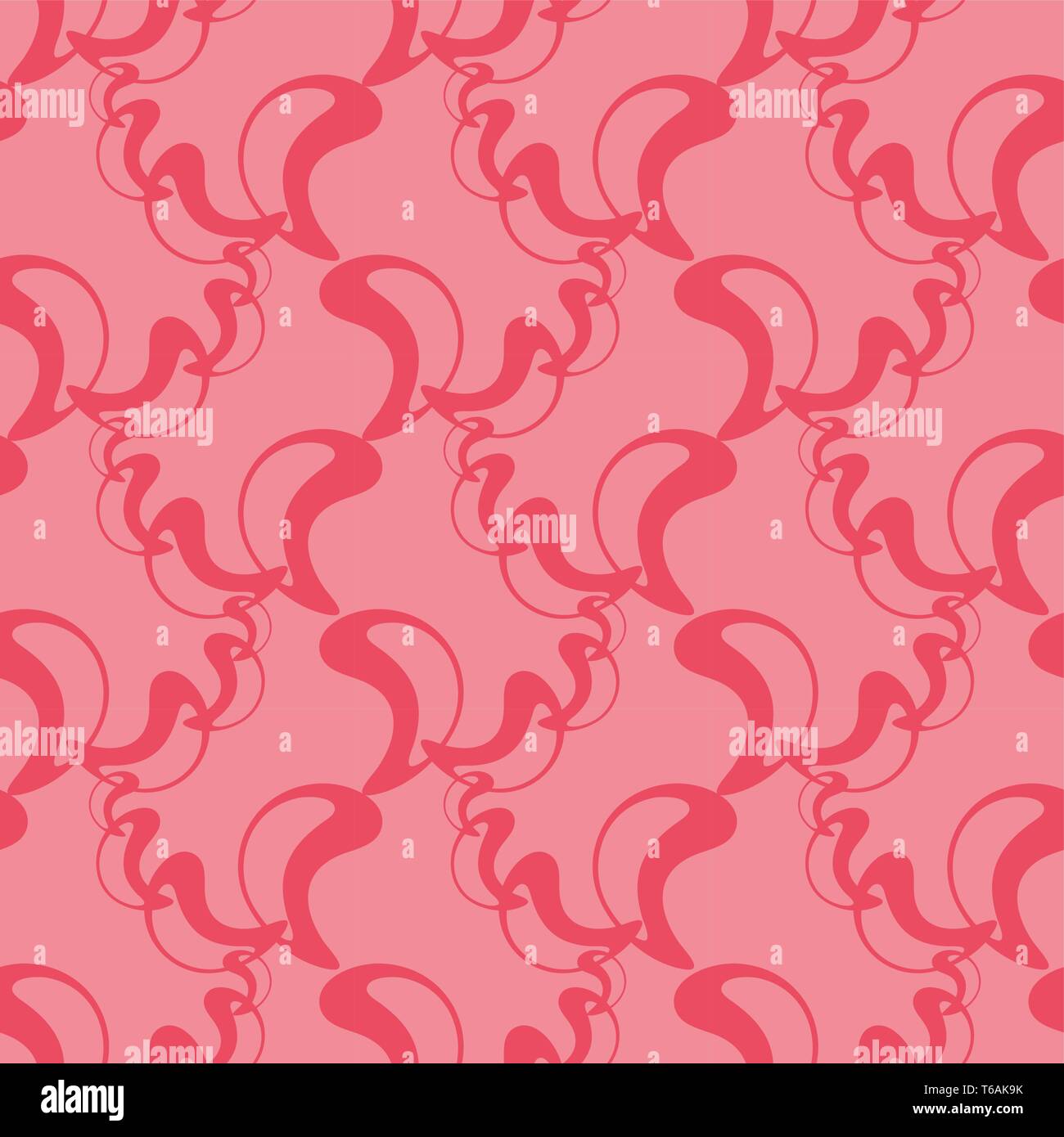 Abstract vector elements on pink pattern. Vintage seamless design for fabric, web, wallpaper, wrapping paper etc. Stock Vector