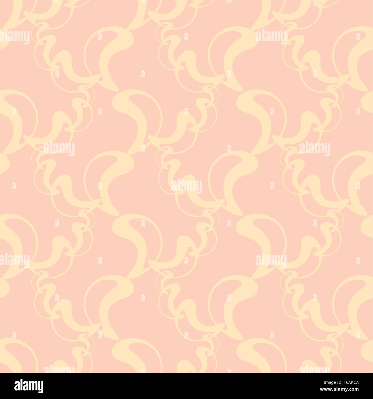 Abstract vector elements on pale pattern. Vintage seamless design for ...