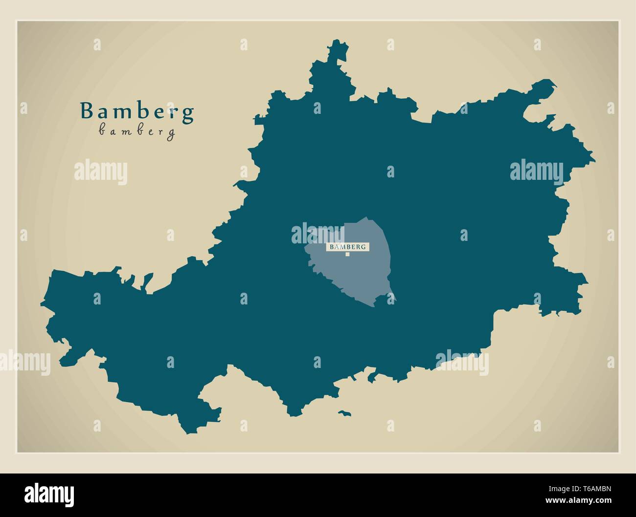 Map of bamberg Stock Vector Images Alamy