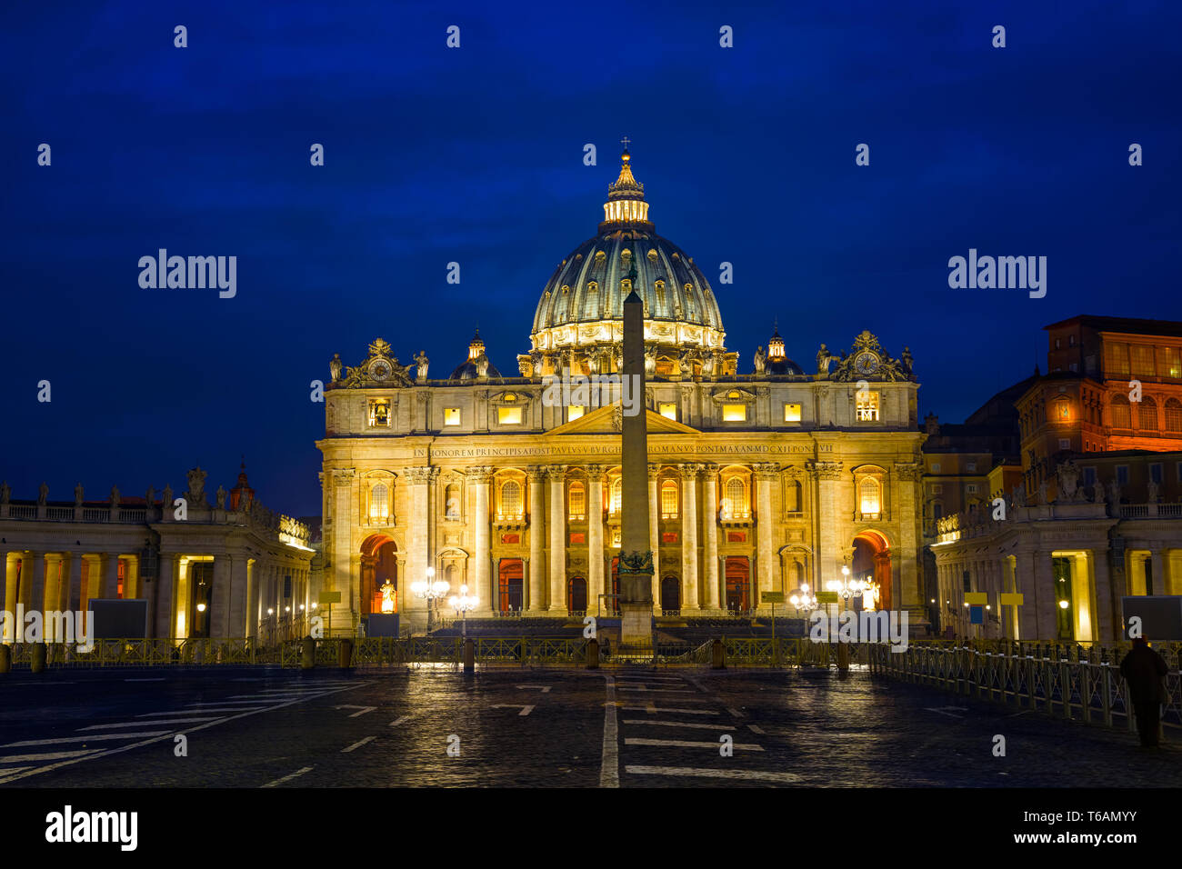 The Papal Basilica of St. Peter in the Vatican city Stock Photo