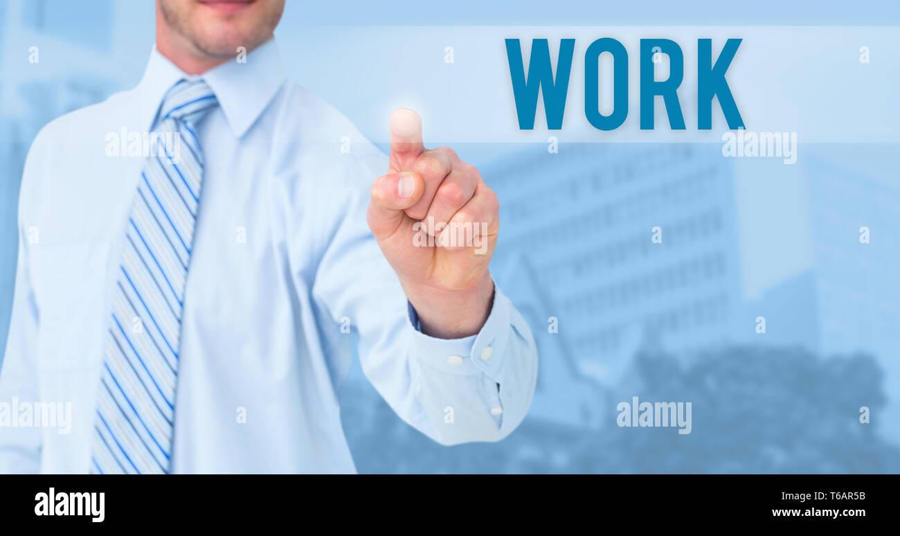 Work against low angle view of city buildings on sunny day Stock Photo ...