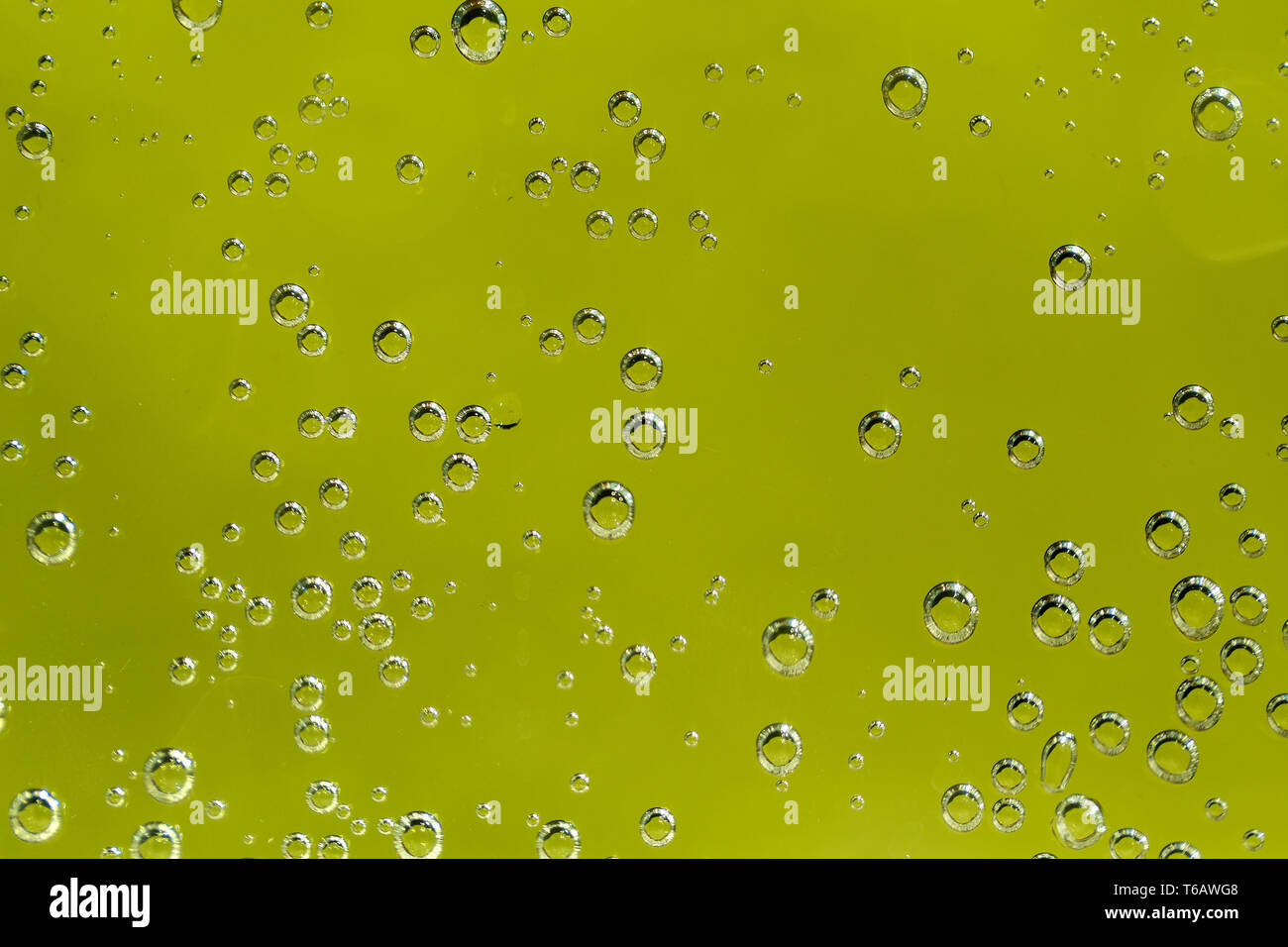green abstract background with water drops Stock Photo - Alamy
