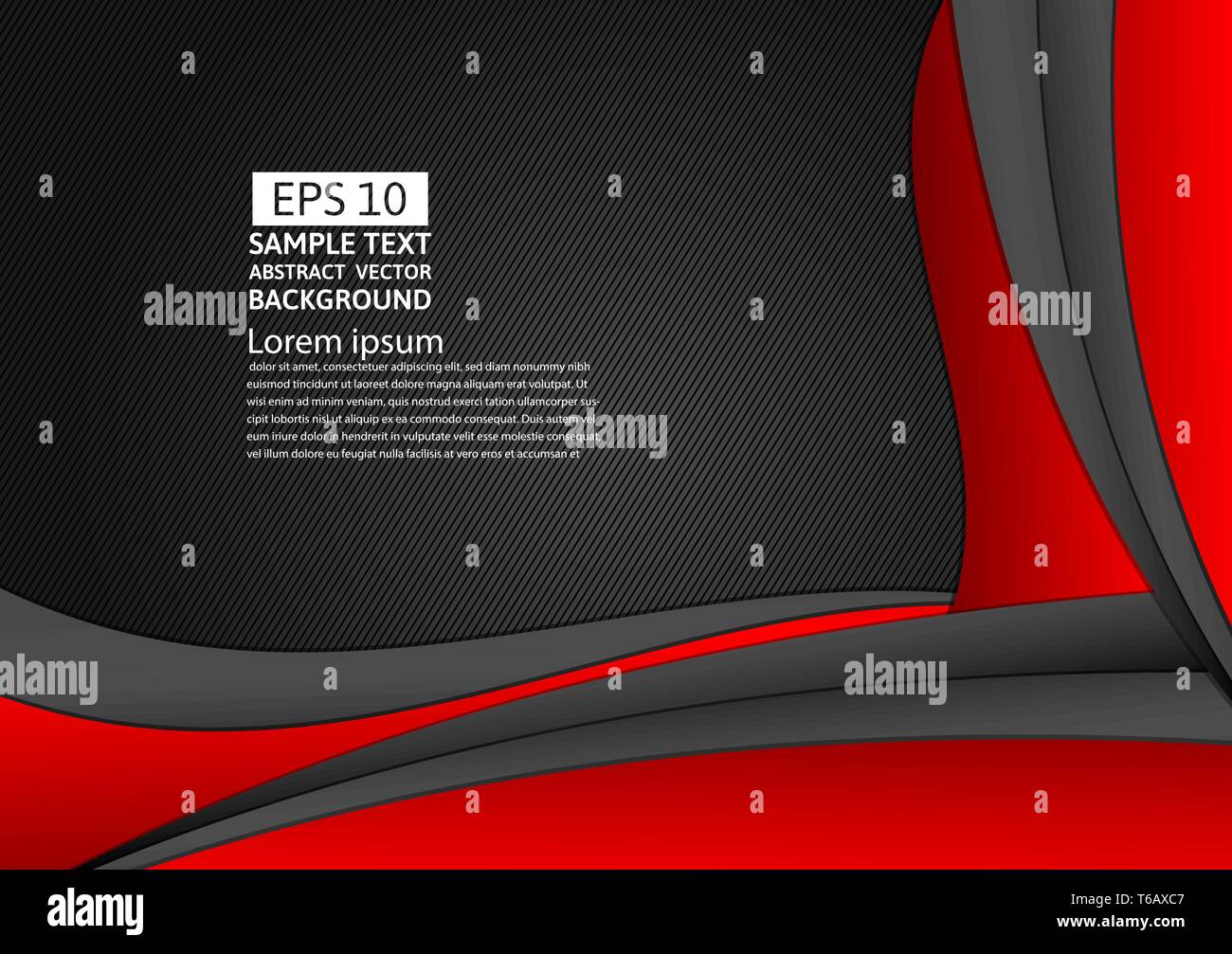 Red and black color geometric abstract background with copy space for ...