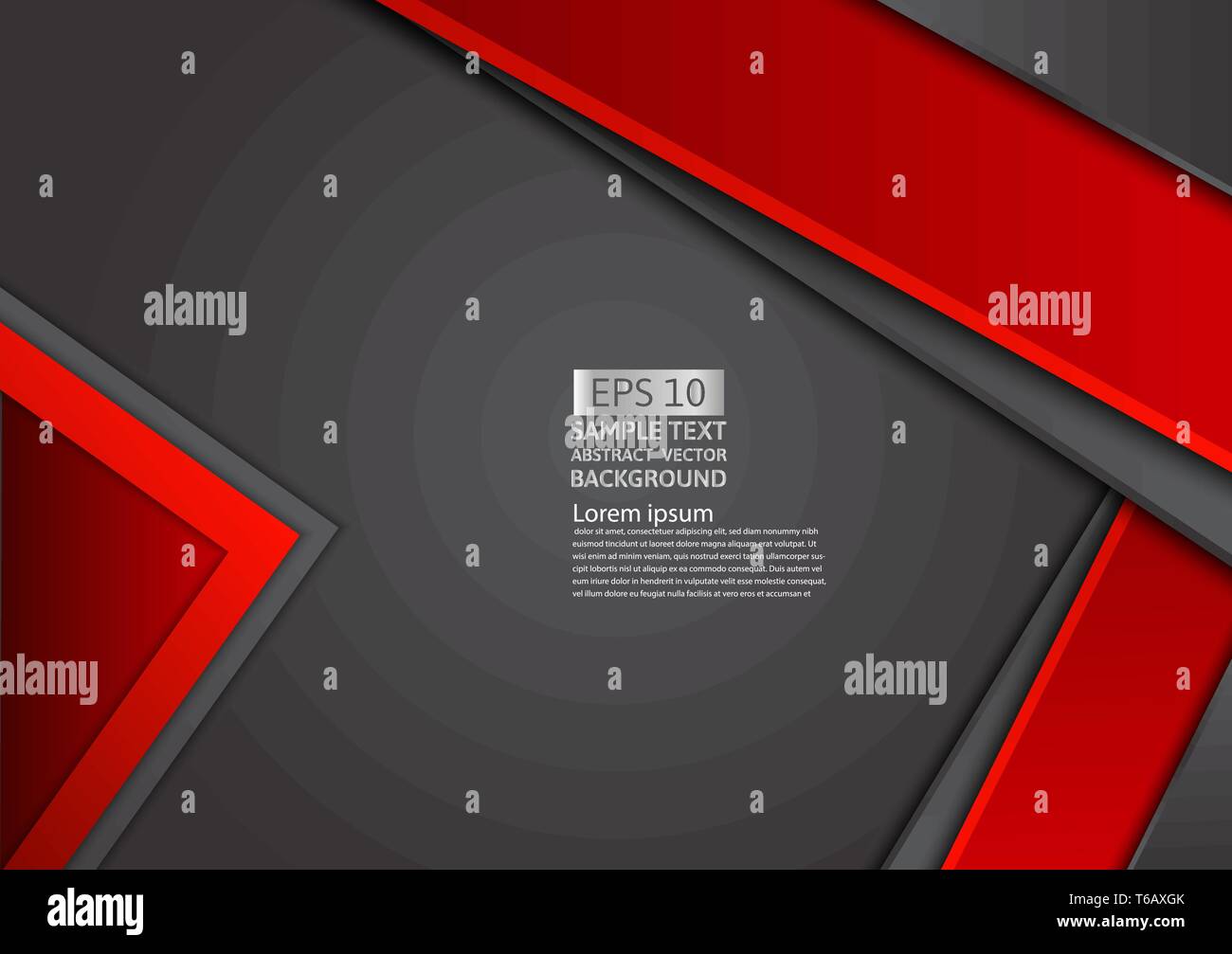 Red and black geometric abstract background with copy space, Graphic ...