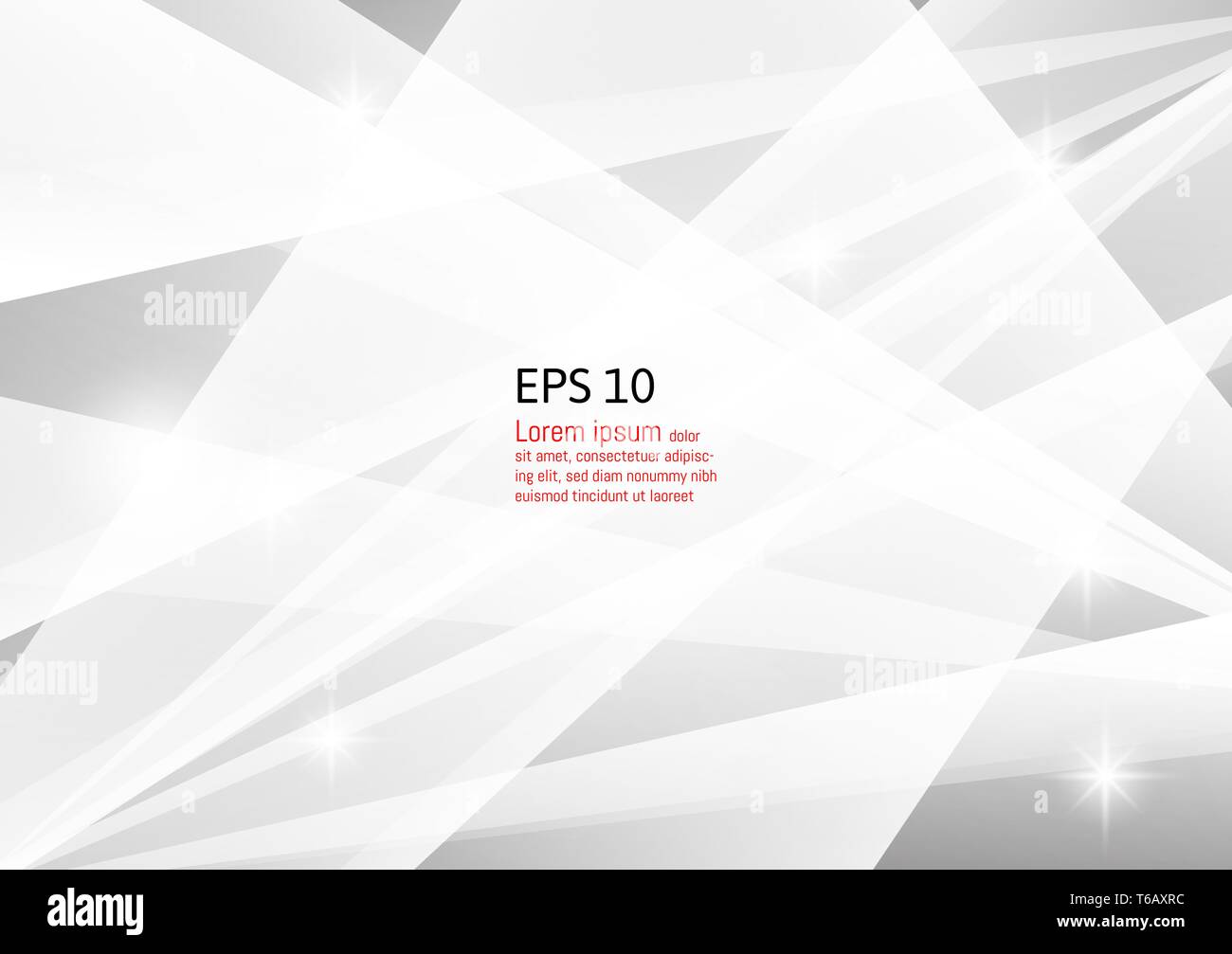 Gray and white abstract geometric background, Vector illustration with ...