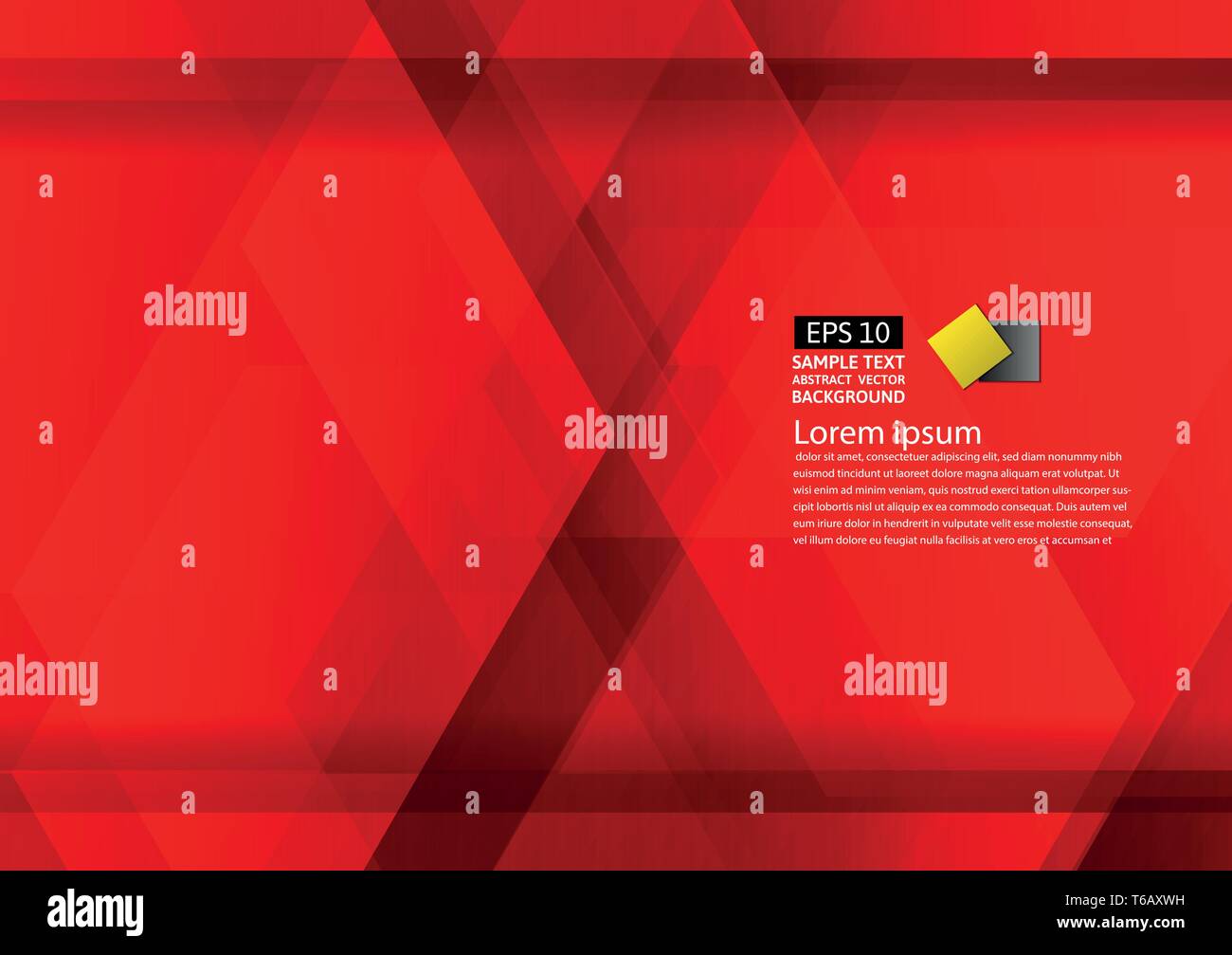 Abstract geometric red background modern design eps10 with copy space ...