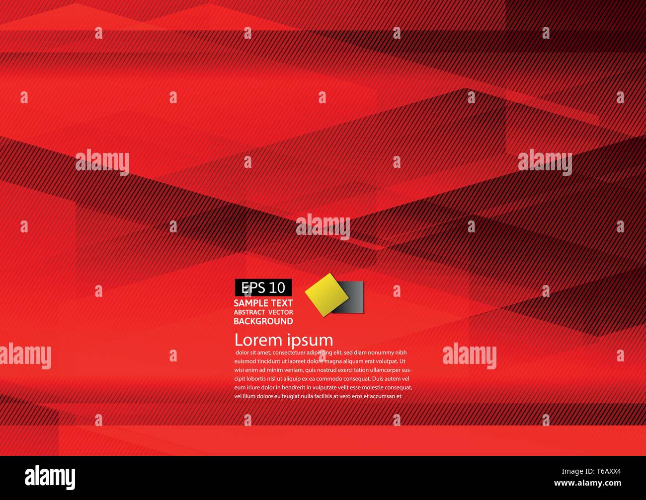 Abstract geometric red background modern design eps10 with copy space ...