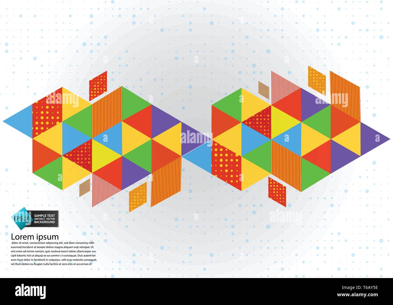 Colorful geometric abstract background vector illustration with copy ...
