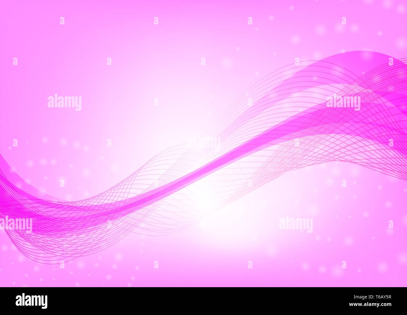 Abstract wave pink color background with copy space Vector illustration ...