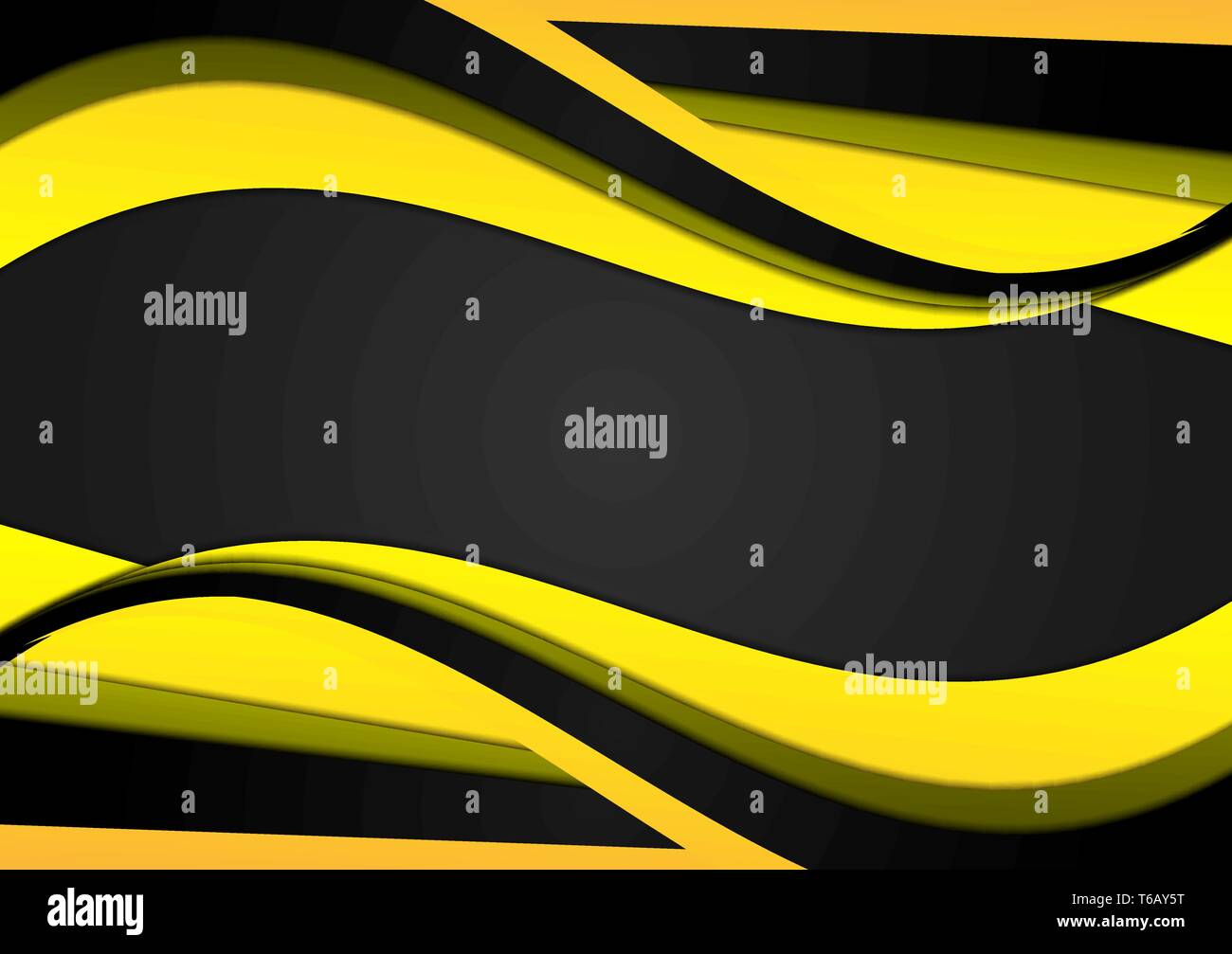 Abstract yellow and black geometric background with copy space, Vector