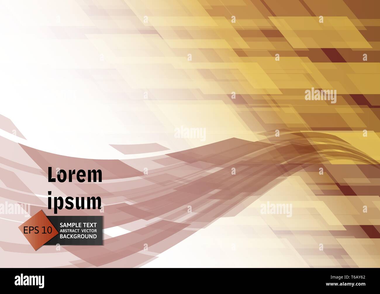 Brown abstract geometric vector background Stock Vector