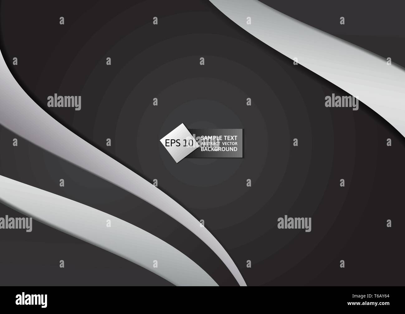 Black and gray color abstract geometric background vector illustration ...