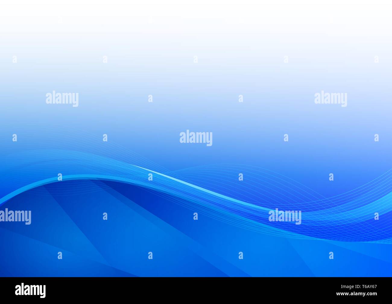 Blue wave abstract background vector illustration Stock Vector Image