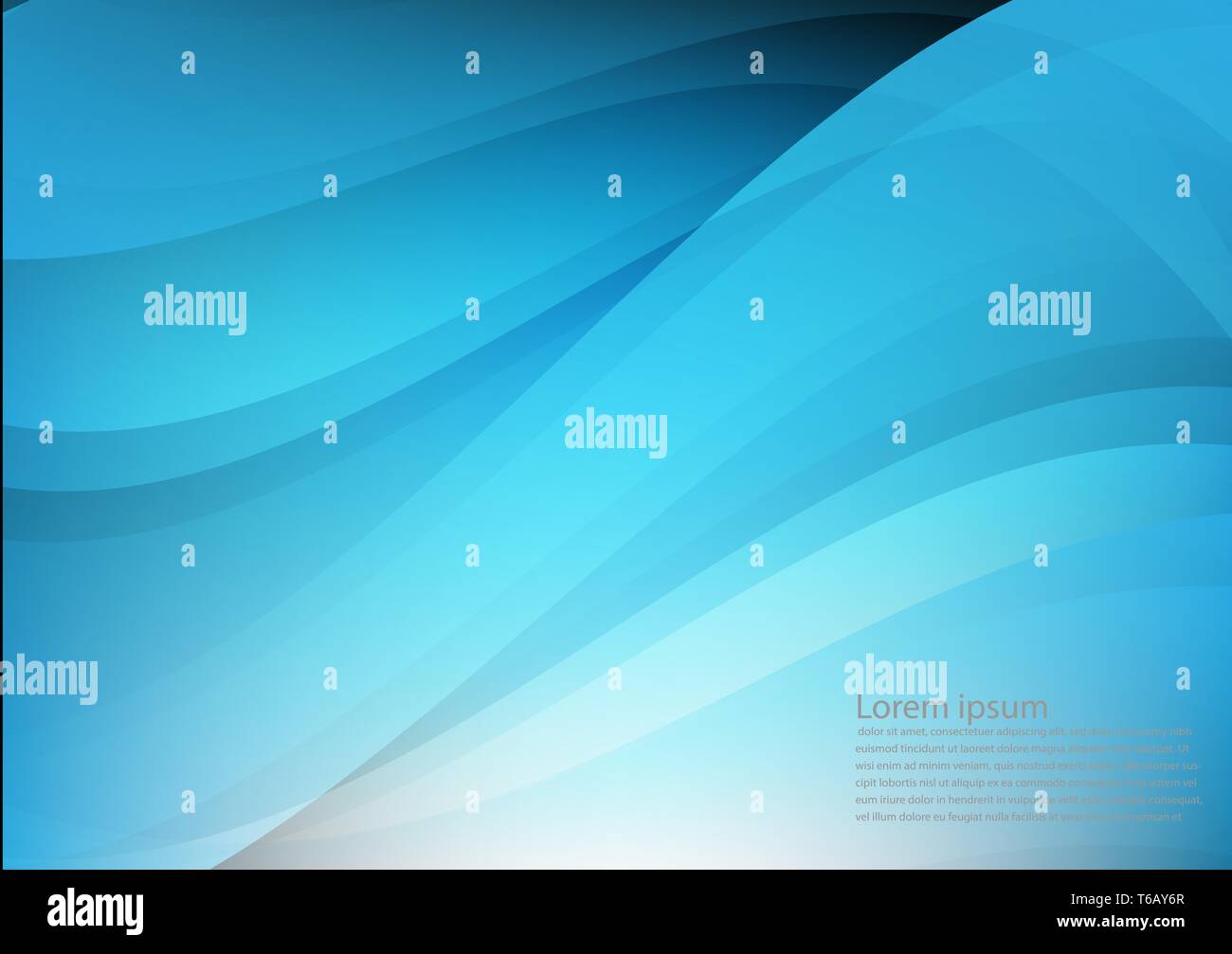 Blue color and light geometric gradient illustration texture abstract vector background Stock Vector