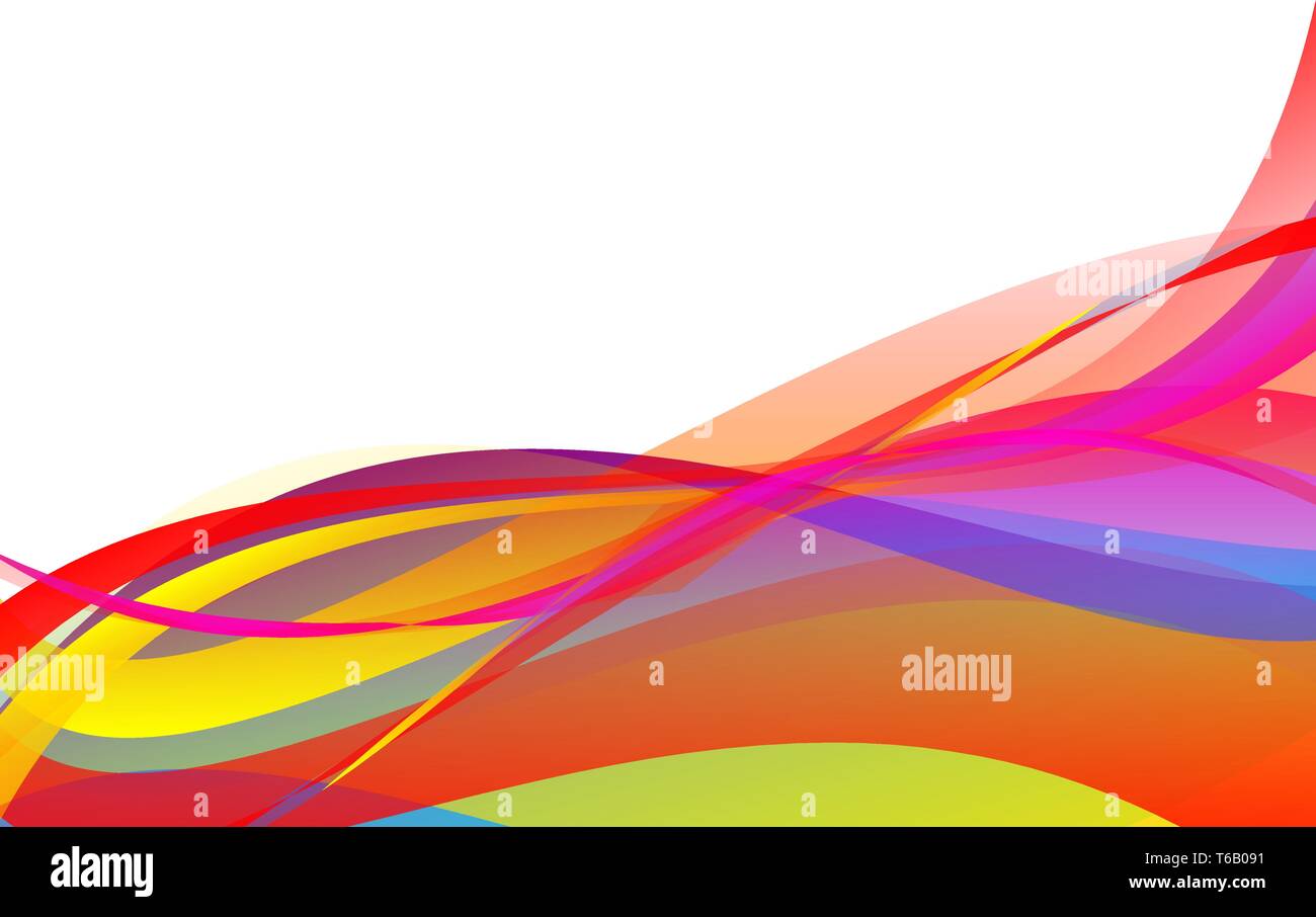 Colorful abstract wave background Vector illustration for your business ...