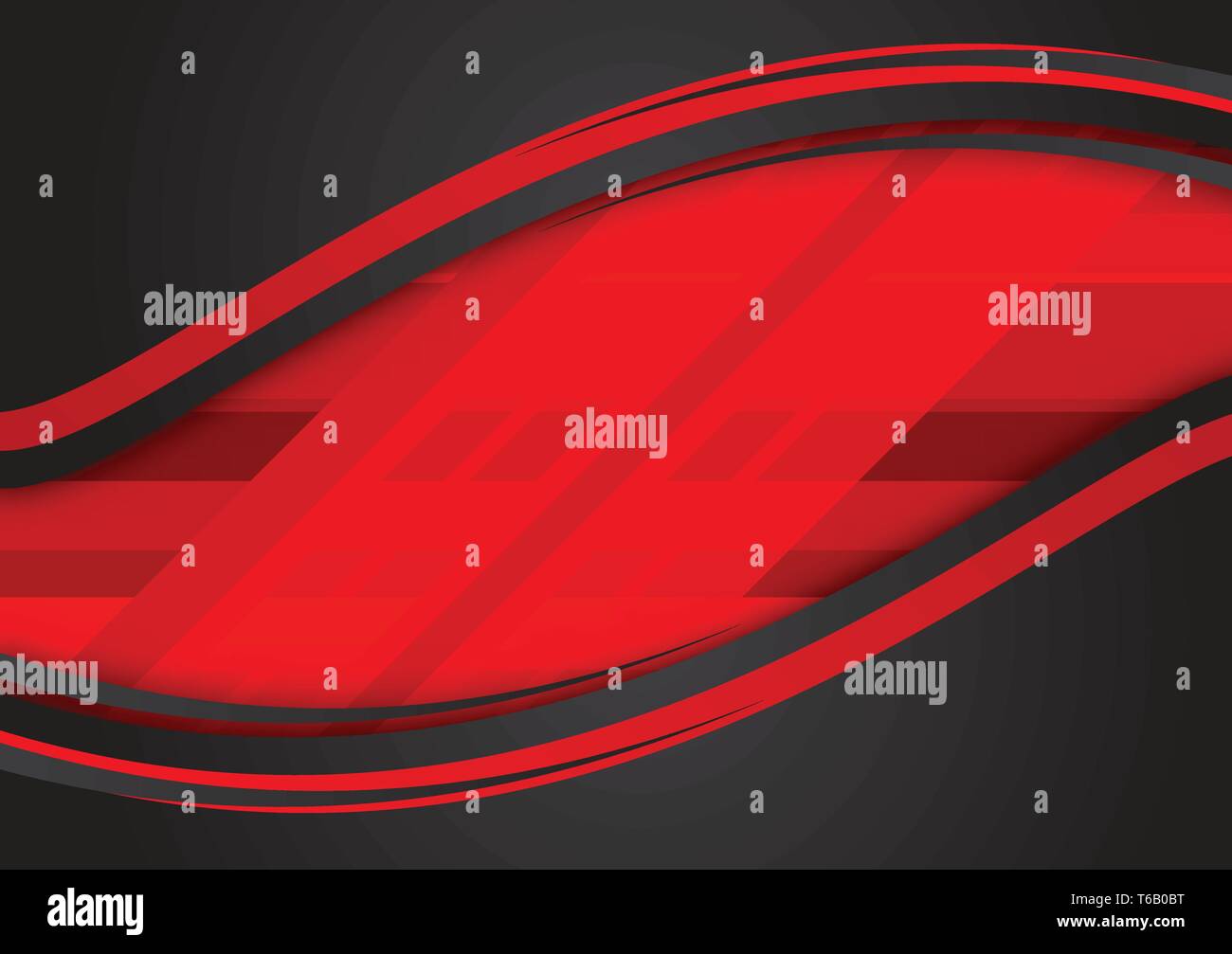 Red and black geometric abstract vector background with copy space ...