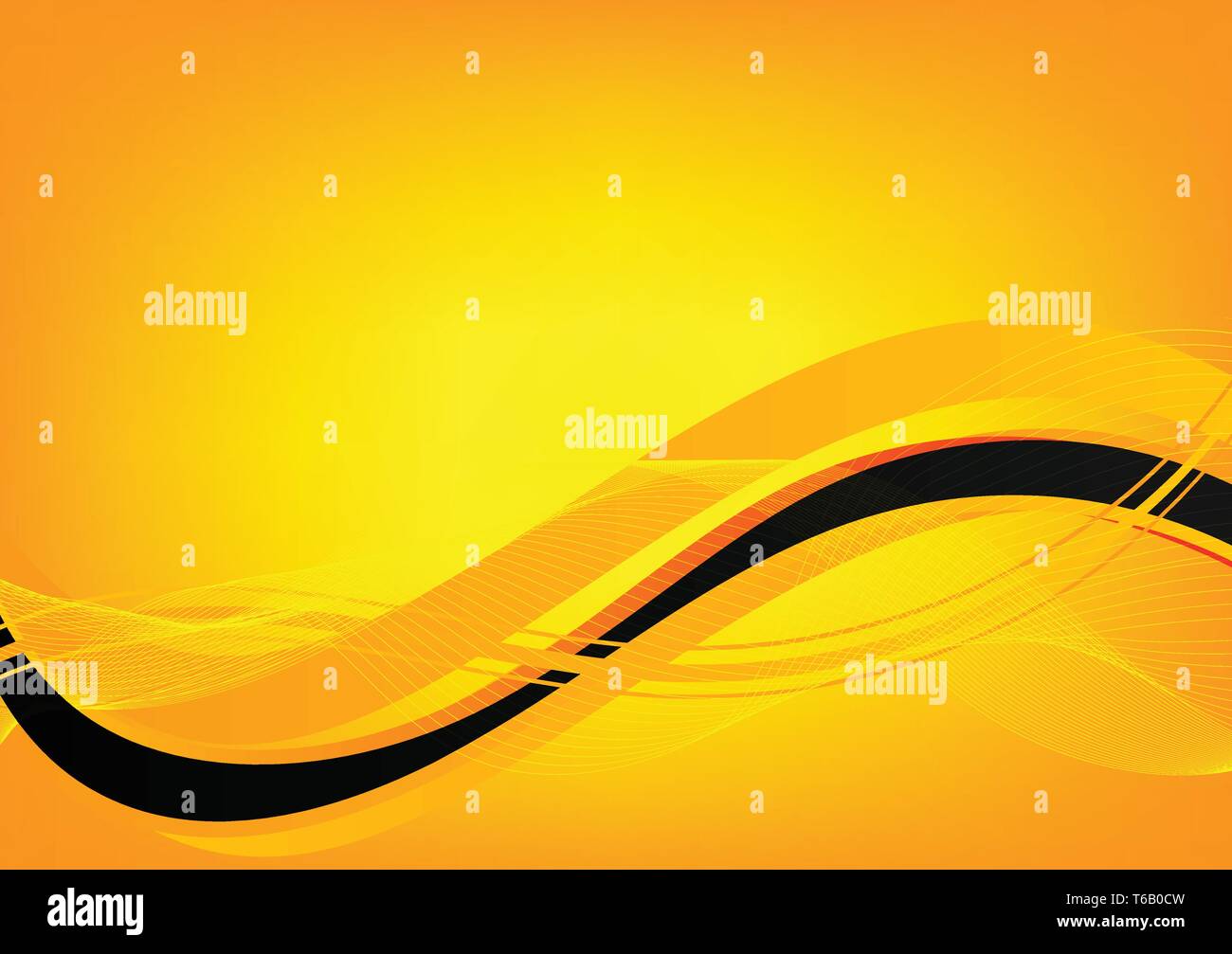 Orange and black wave abstract vector background with copy space Stock Vector Image & Art Alamy