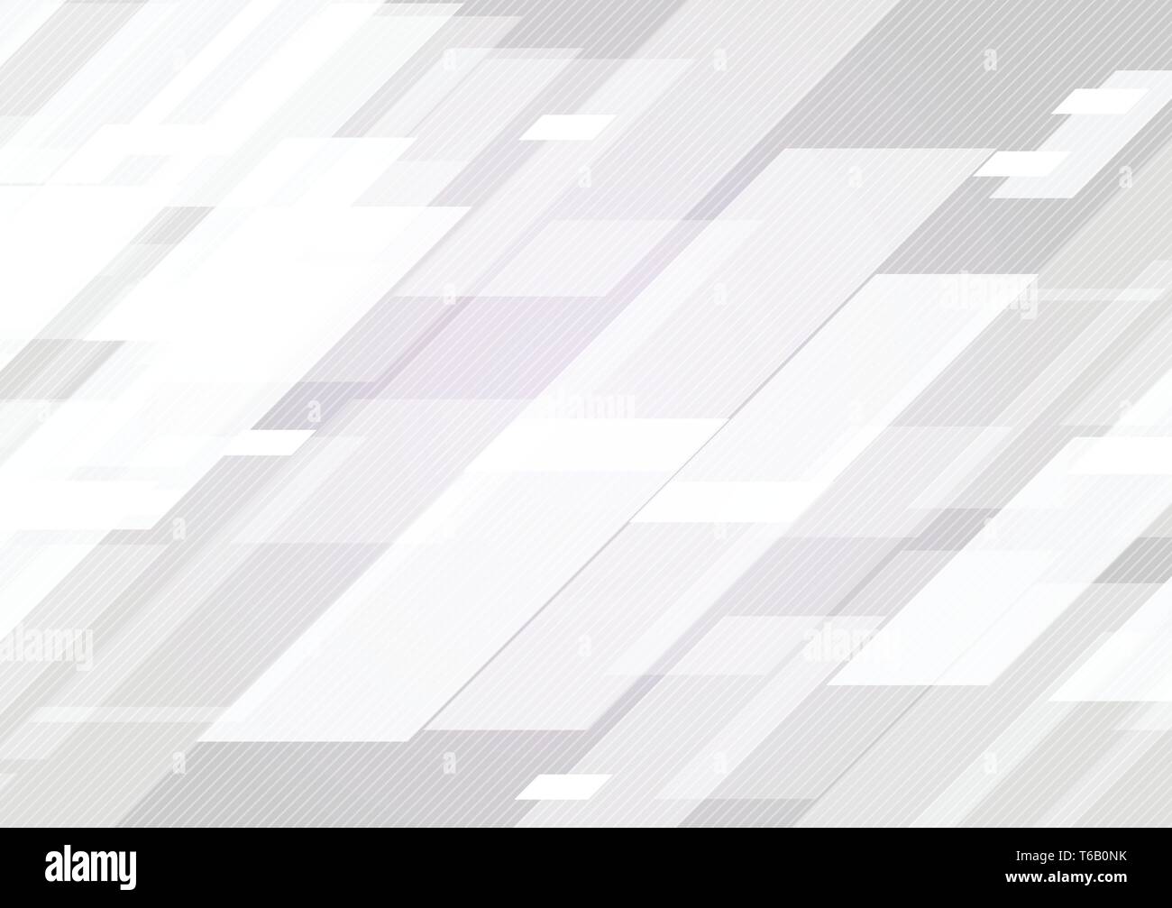 Gray and white geometric abstract background Vector illustration Stock ...
