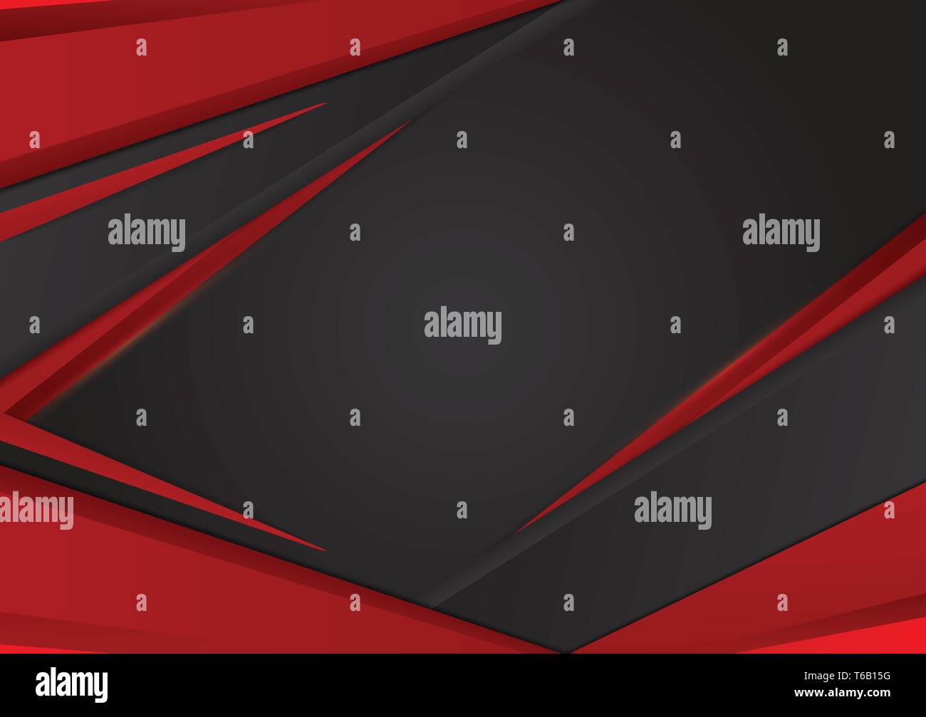 Black and red geometric abstract vector background with copy space ...