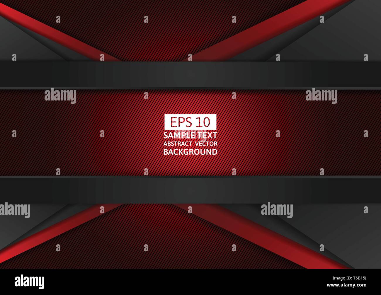 Red and black geometric abstract background modern design with copy ...