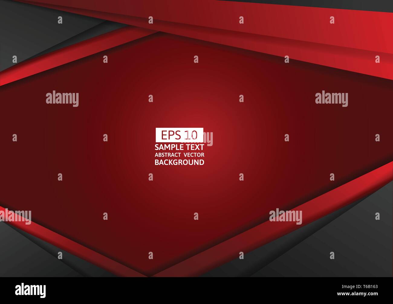 Red and black geometric abstract background modern design with copy ...