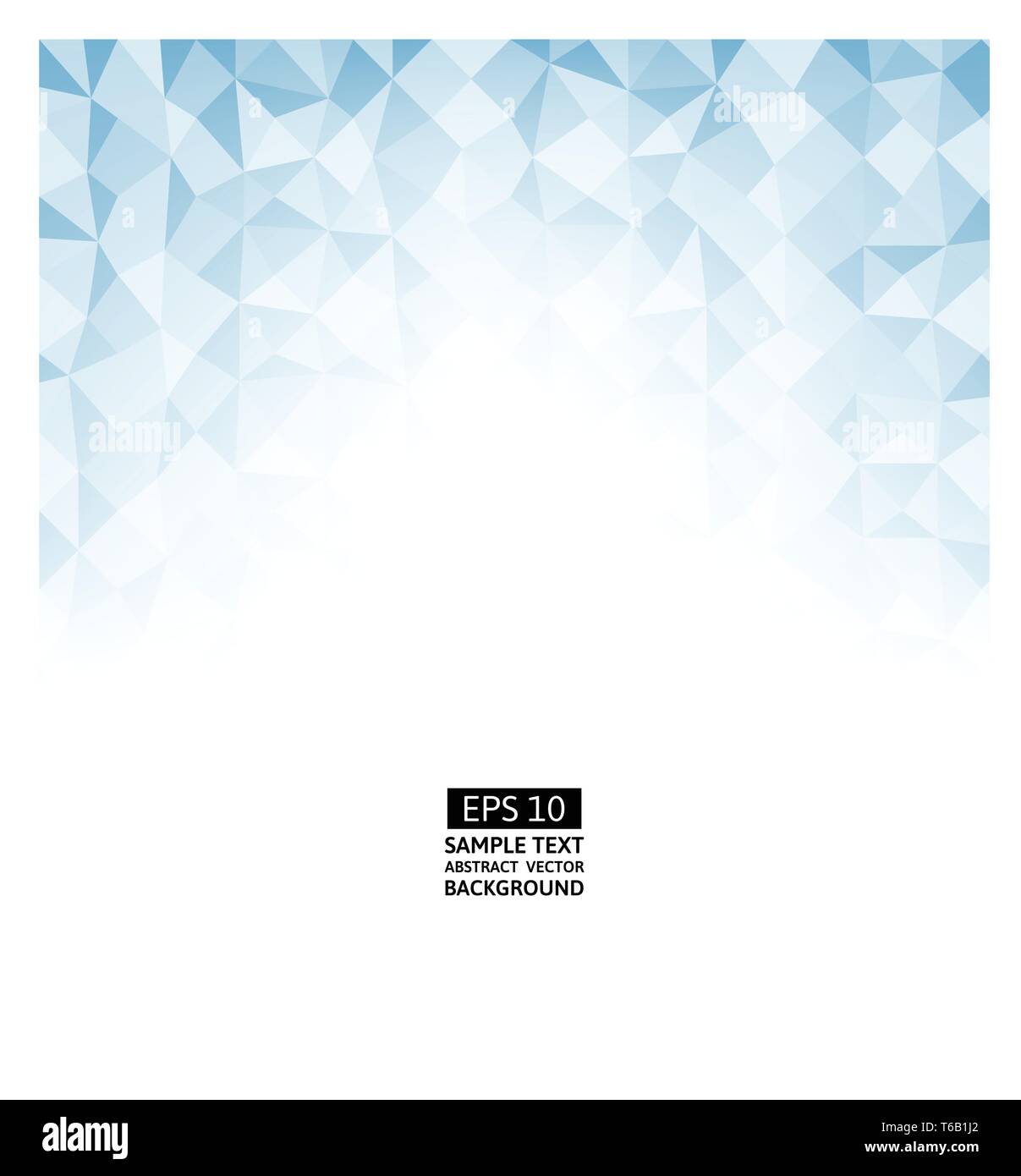 Blue polygon abstract vector background with copy space Stock Vector
