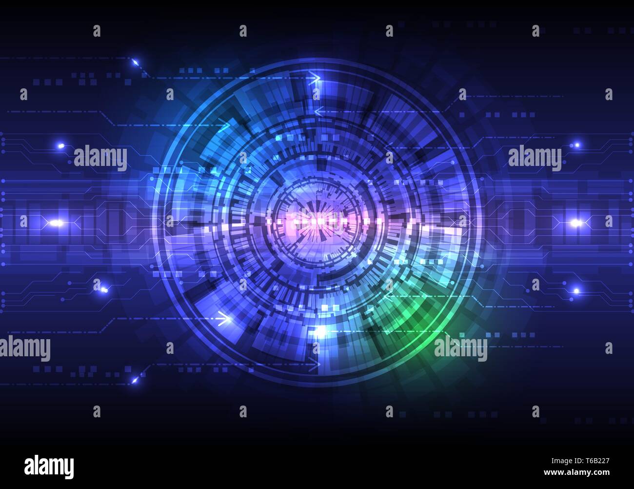 Digital technology abstract background concept, vector illustration ...