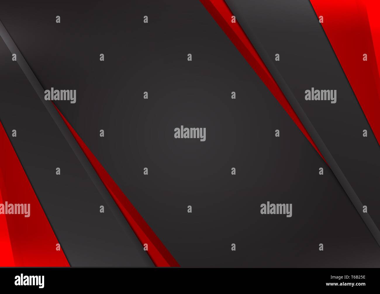 Black and red geometric abstract vector background with copy space ...