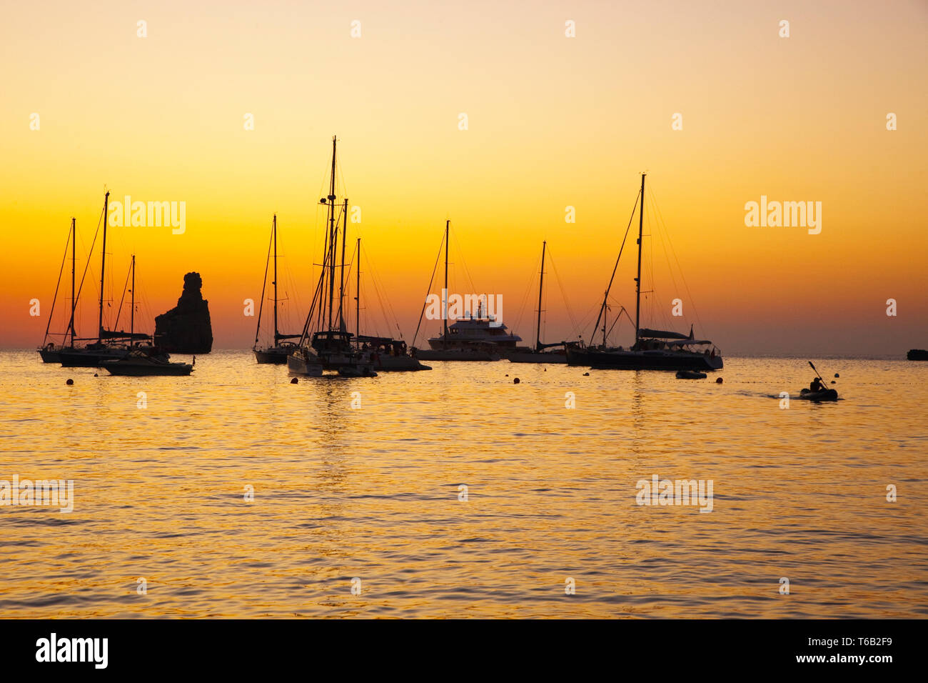 Benirras Beach. Ibiza. Balearic Islands. Spain. Stock Photo