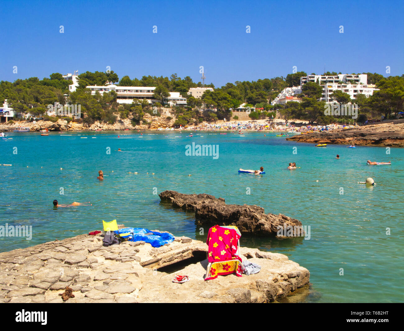Portinatx beach. Ibiza. Balearic Islands. Spain. Stock Photo
