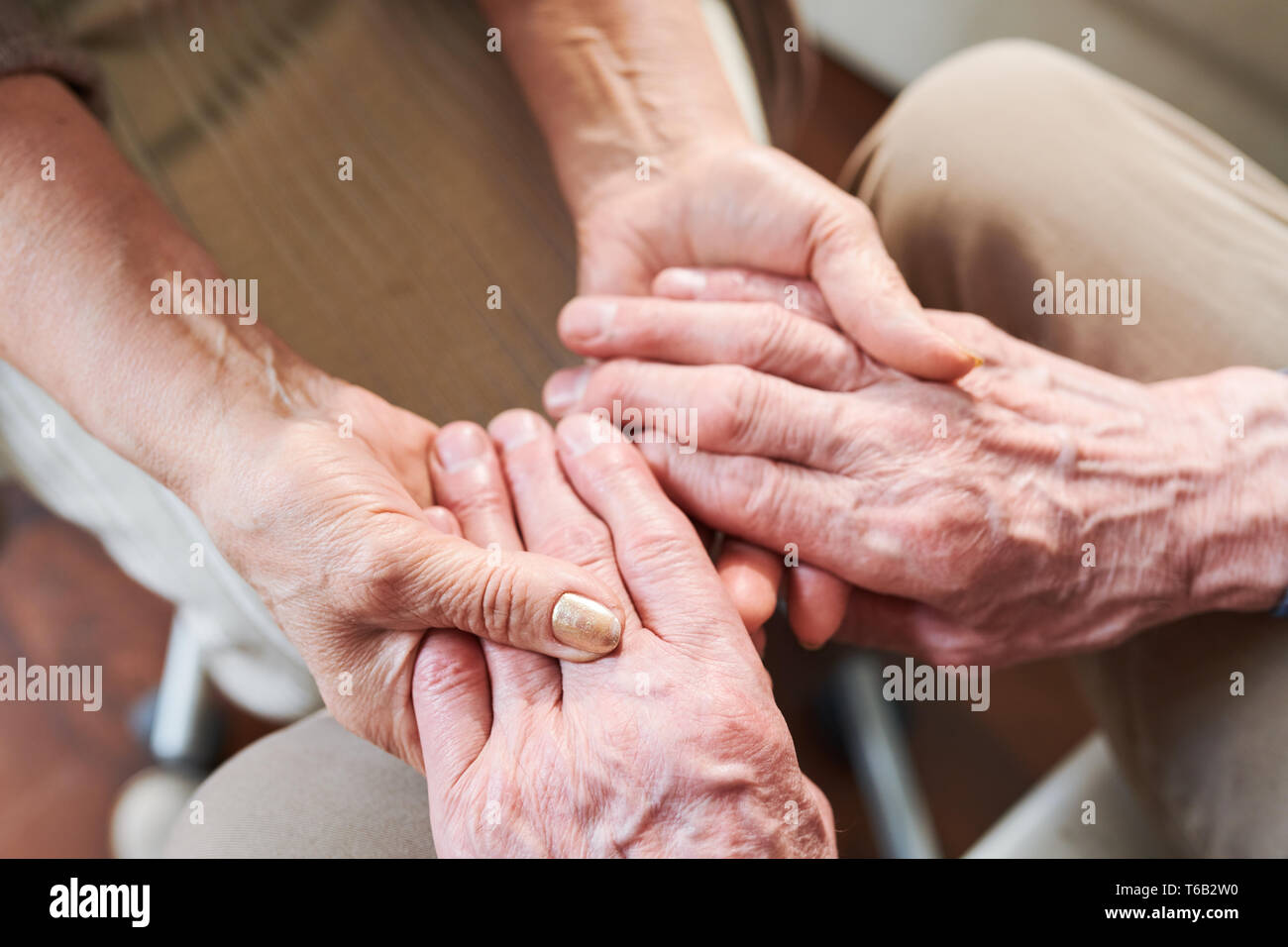 Caring of spouse Stock Photo