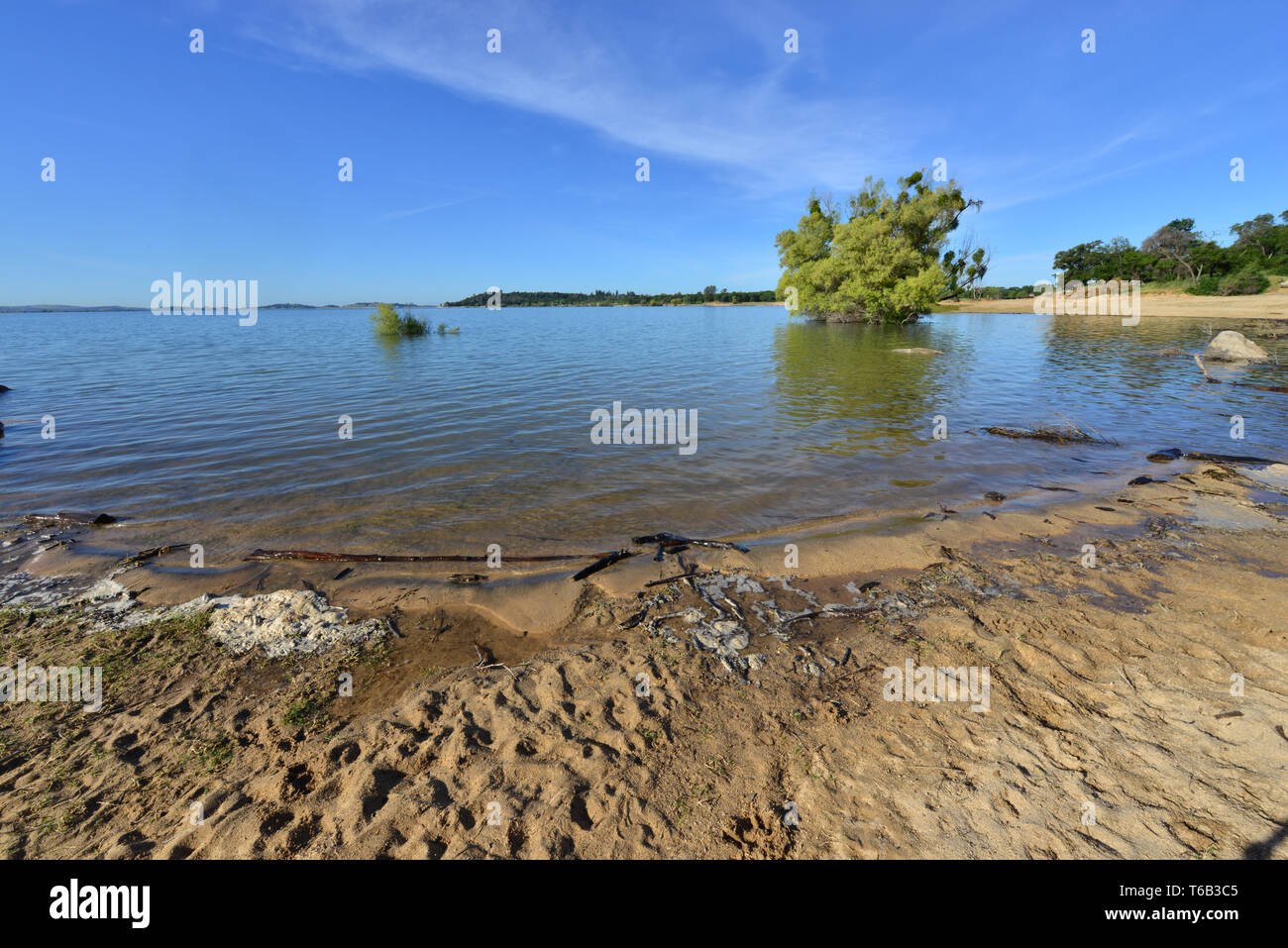 Folsom lake in California, USA. Stock Photo