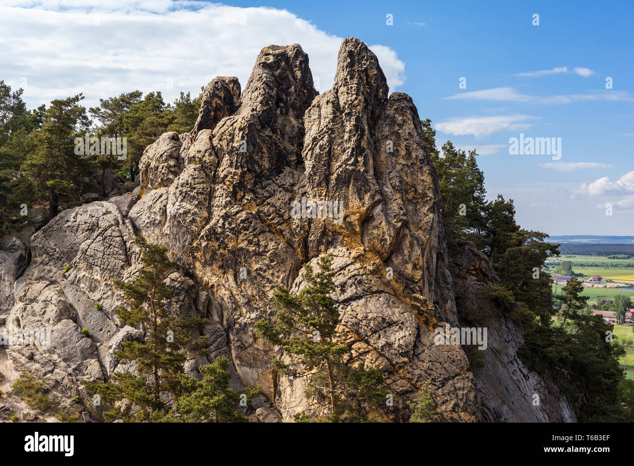 rock formation Teufelsmauer, Harz Mountains, Germany Stock Photo - Alamy