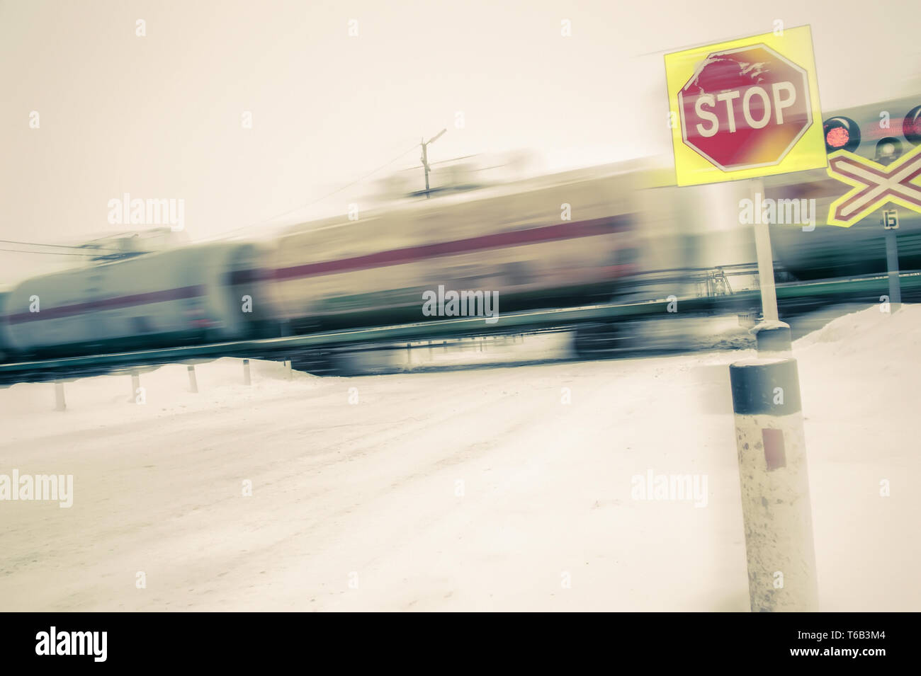 Train with oil tanks moving Stock Photo Alamy