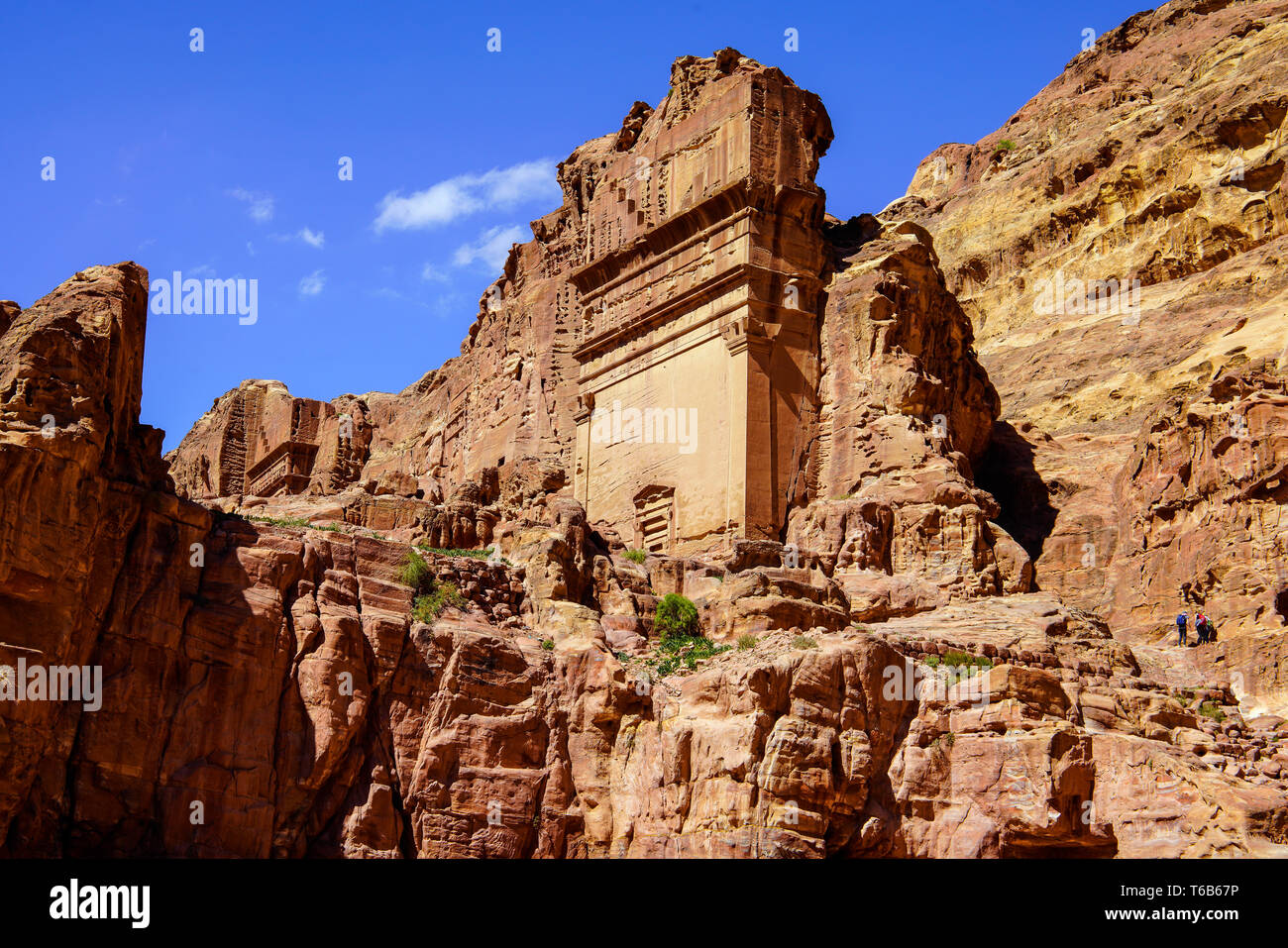 The Tomb 808, Petra city, Jordan. Stock Photo