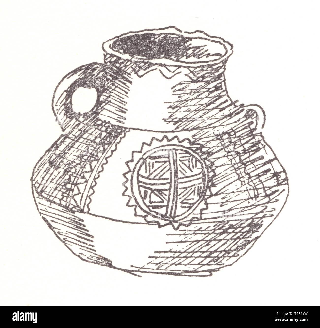 poterie préhistorique Stock Photo