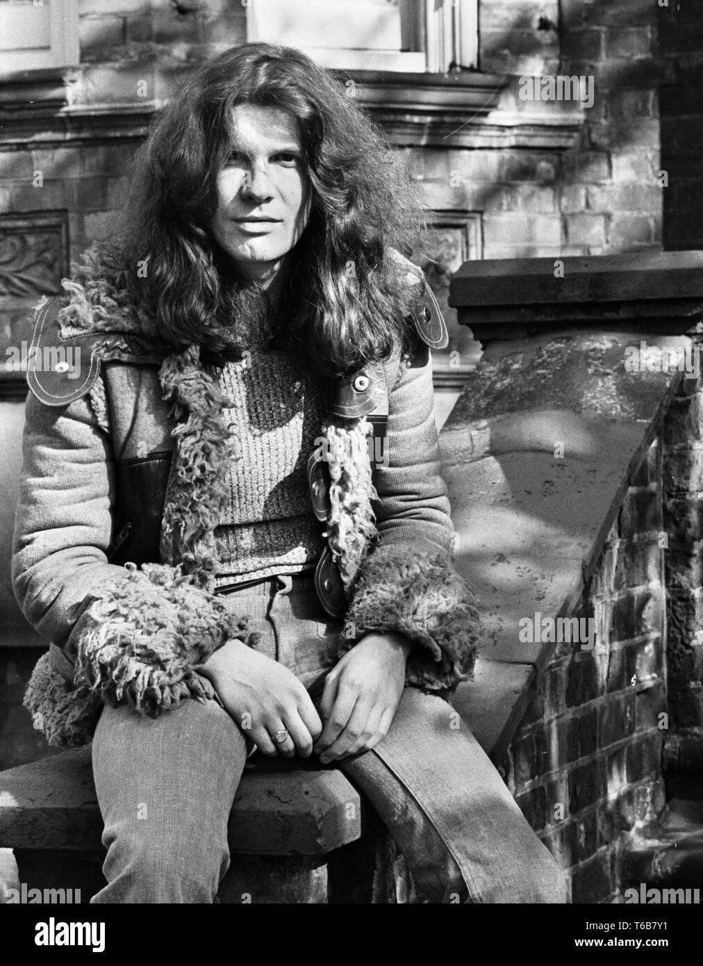 LONDON - 1971: Rod Argent from Argent posed in London in 1971 Stock