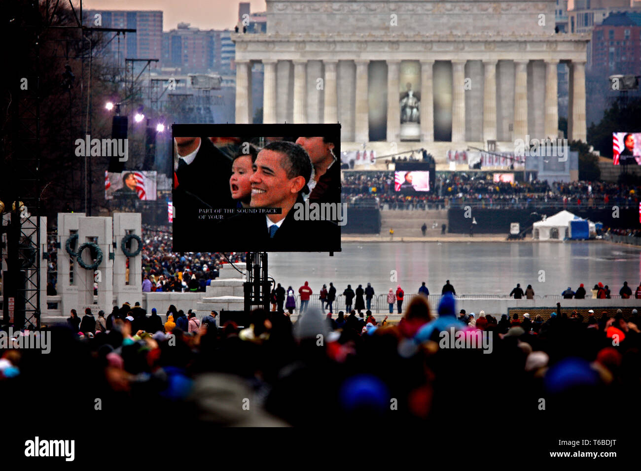 Preparations for Presidential Inauguration. Stock Photo