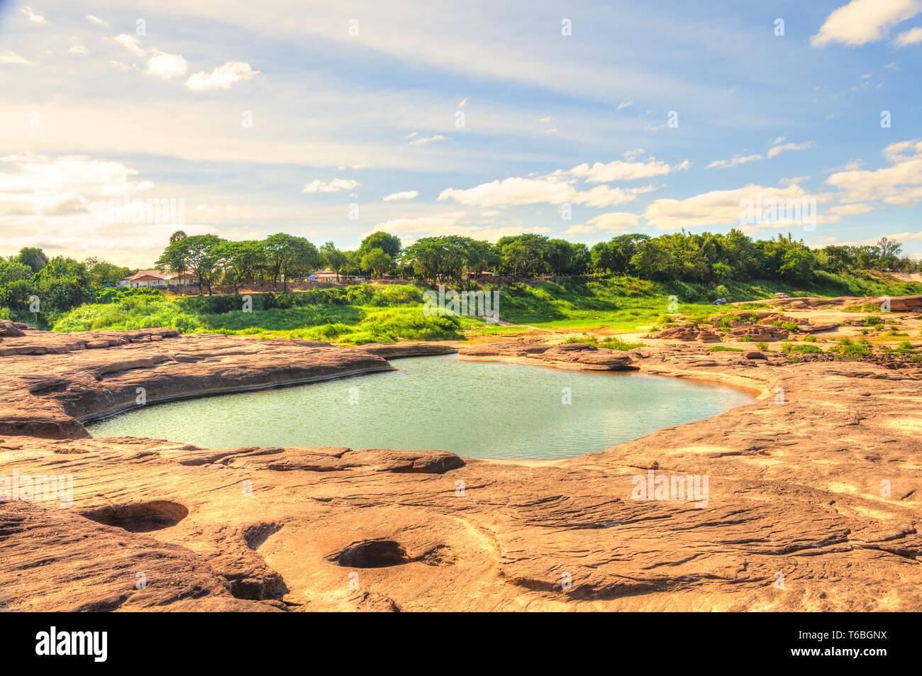 Sam Phan Bok (Three thousand holes) Stock Photo