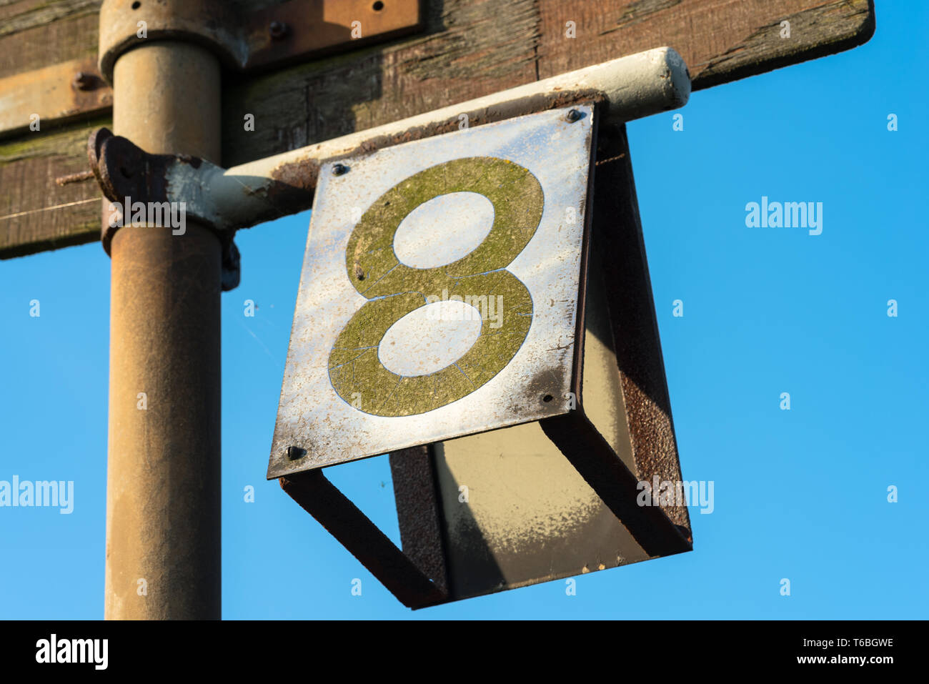 Jetty number eight, Hamburg Germany Stock Photo