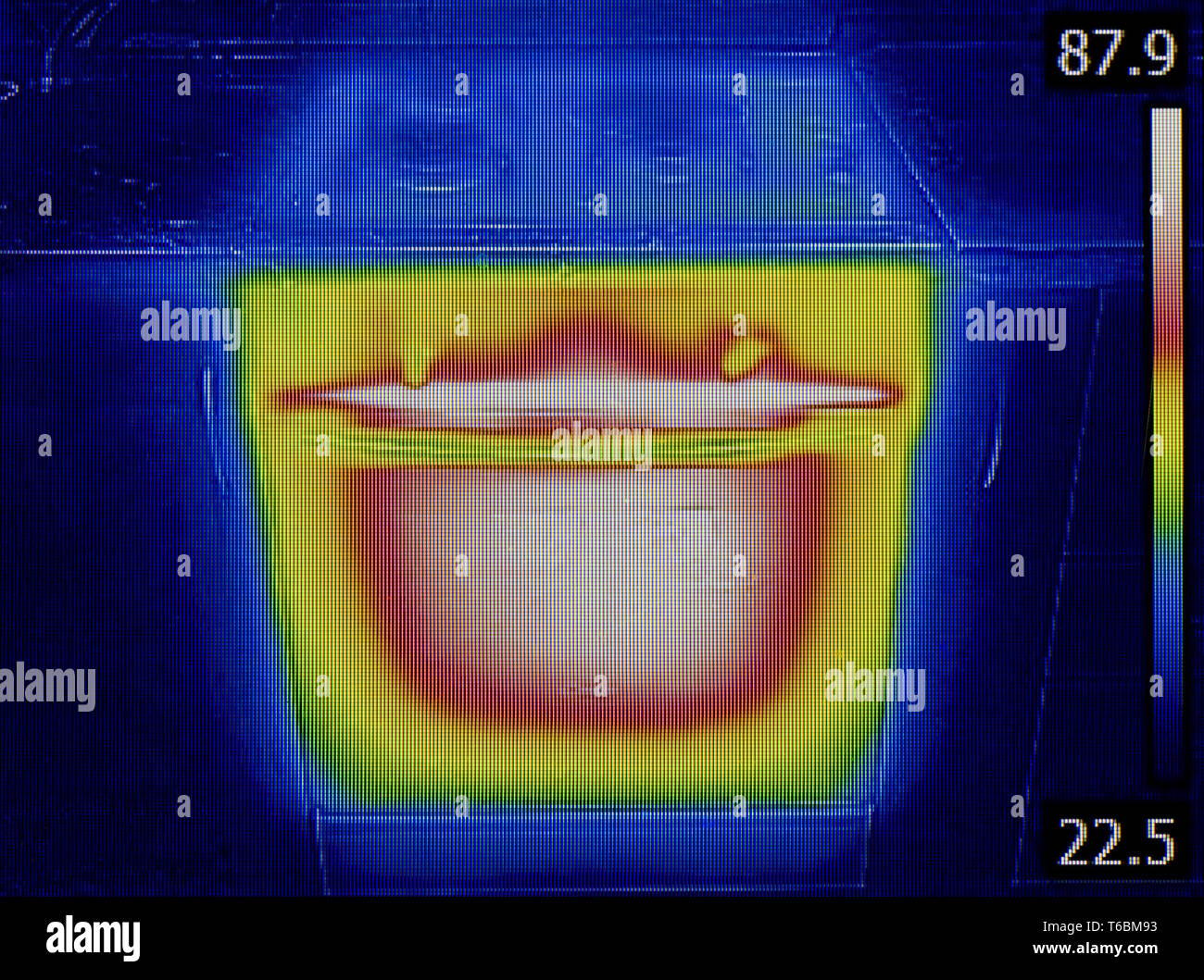 Thermal Image Oven Stock Photo Alamy