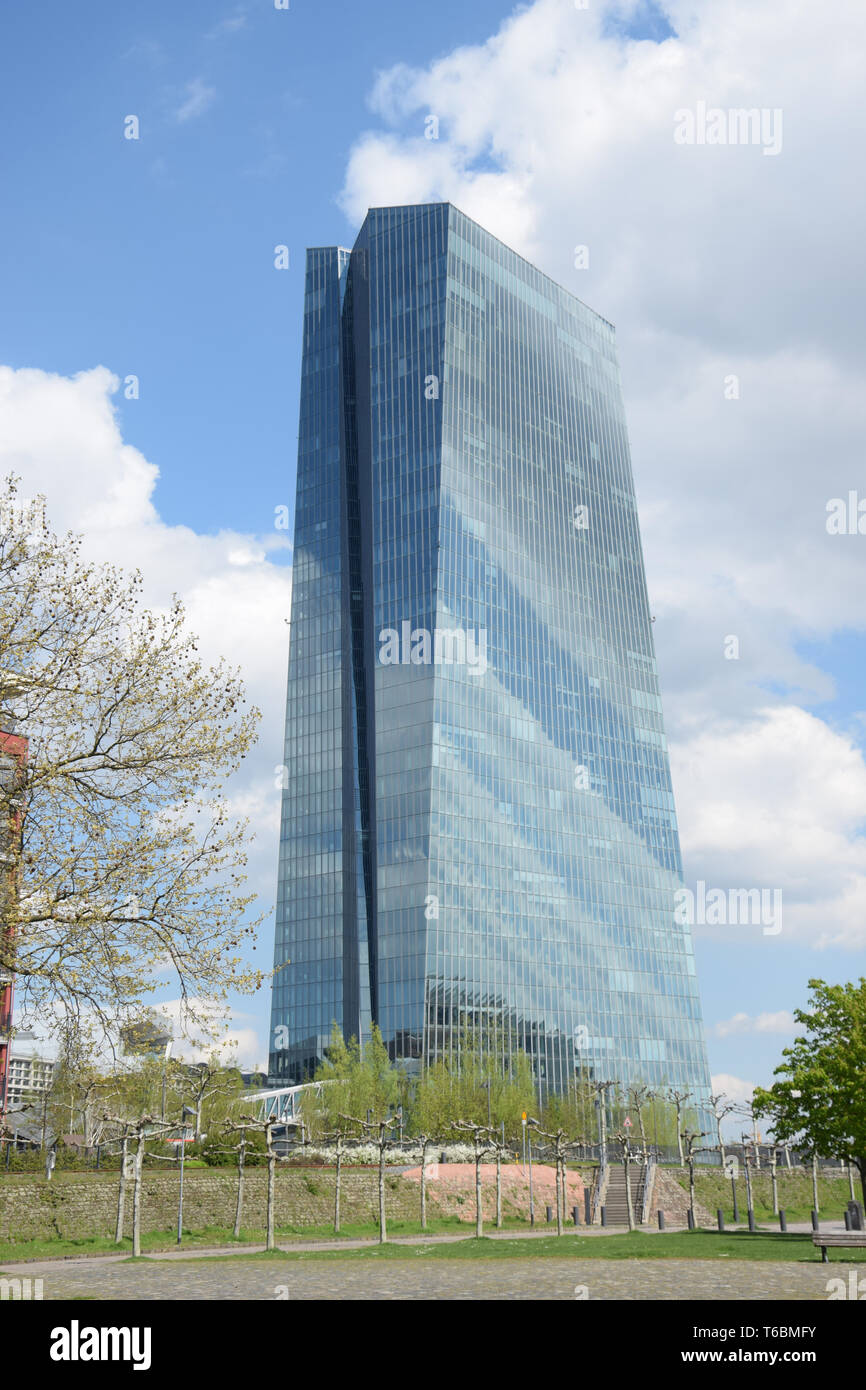 Headquarter of the European Central Bank (ECB), Frankfurt, Germany Stock Photo