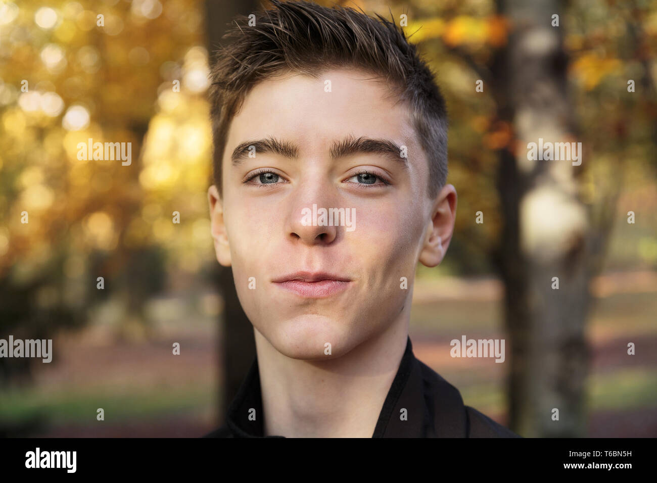 Portrait teenager boy profile hi-res stock photography and images - Alamy