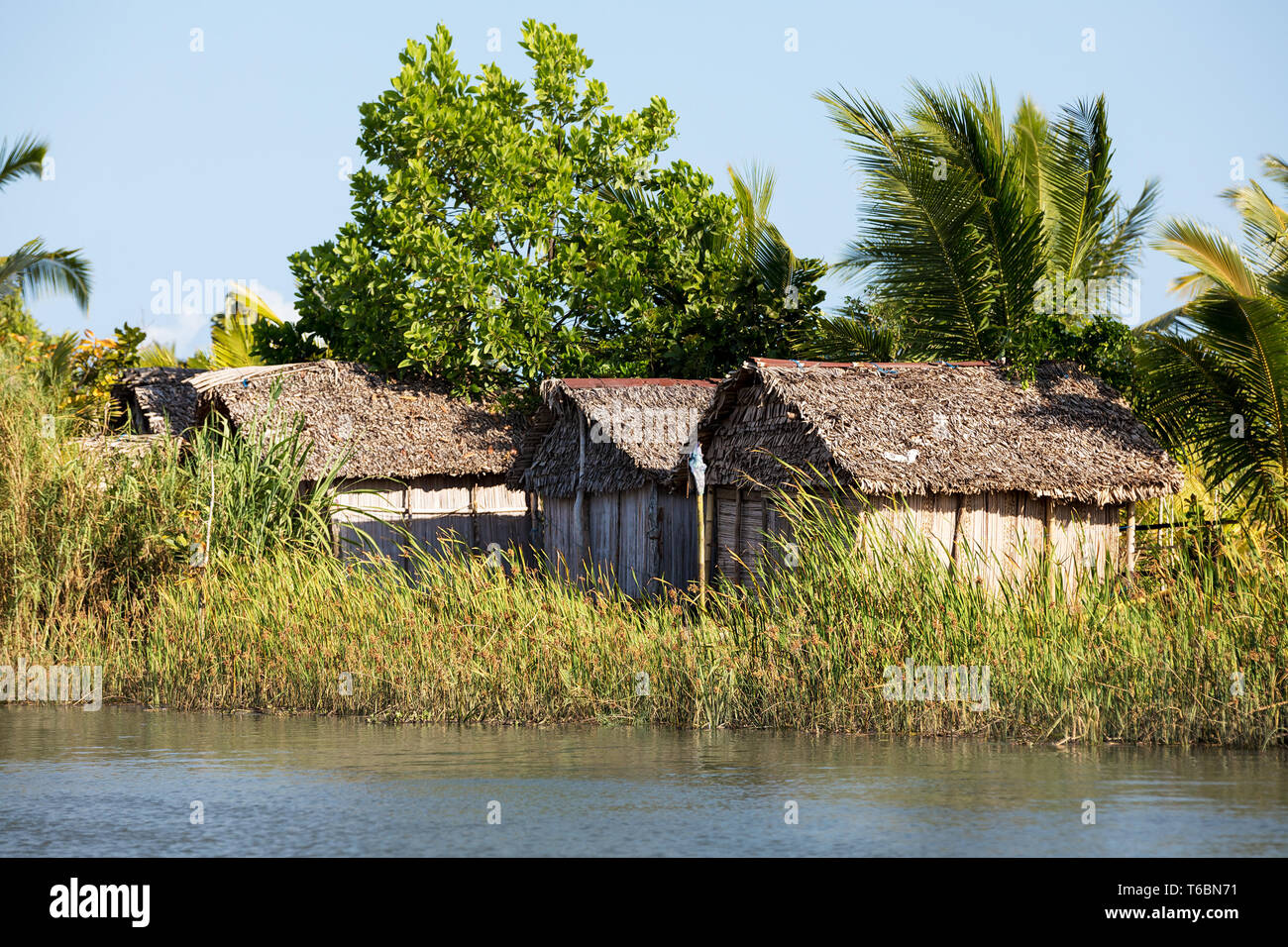 Madagascar Rual Madagascar traditional rural landscape with hut Stock Photo - Alamy