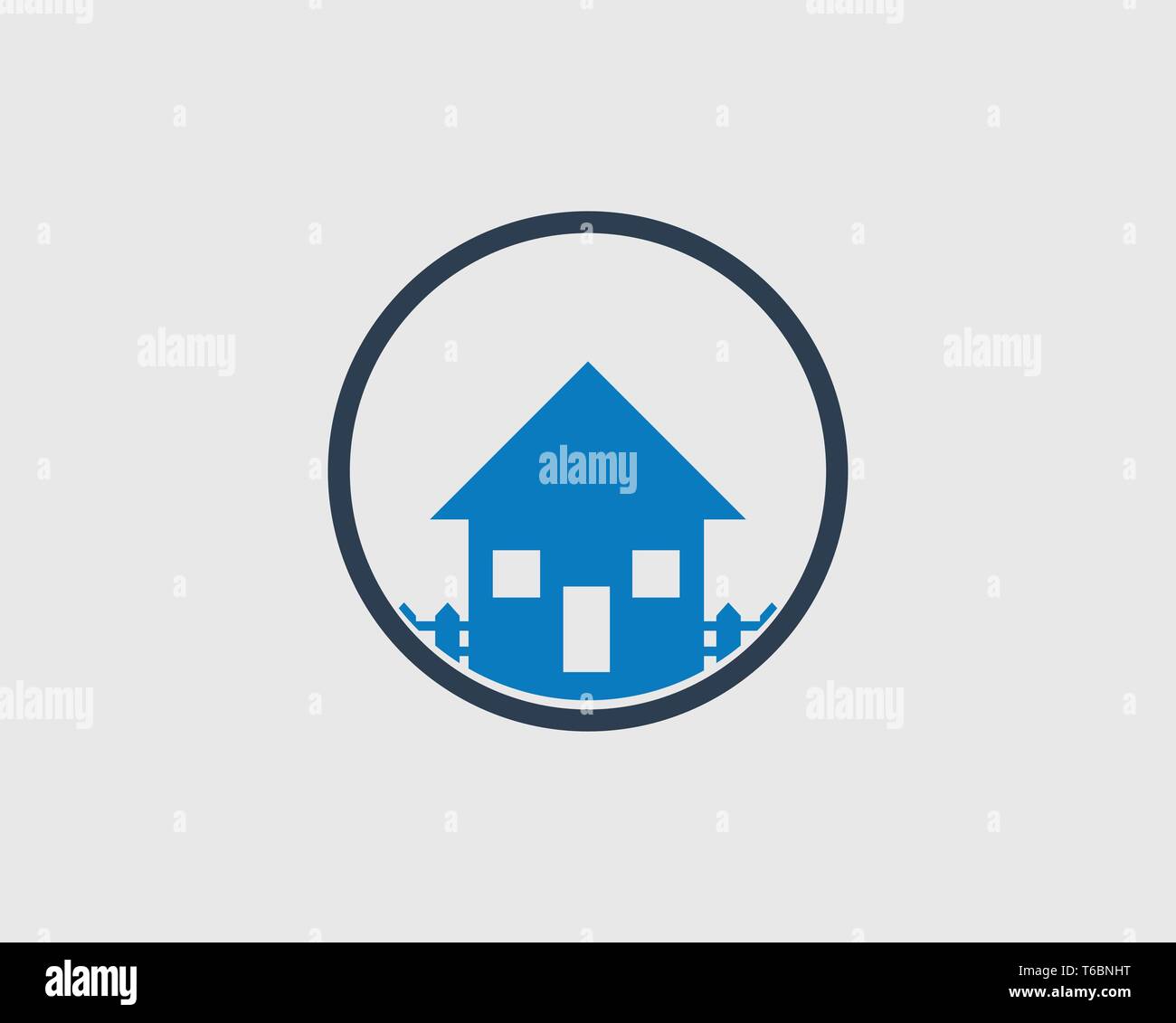 House Icon with rounded shape Stock Vector Image & Art - Alamy